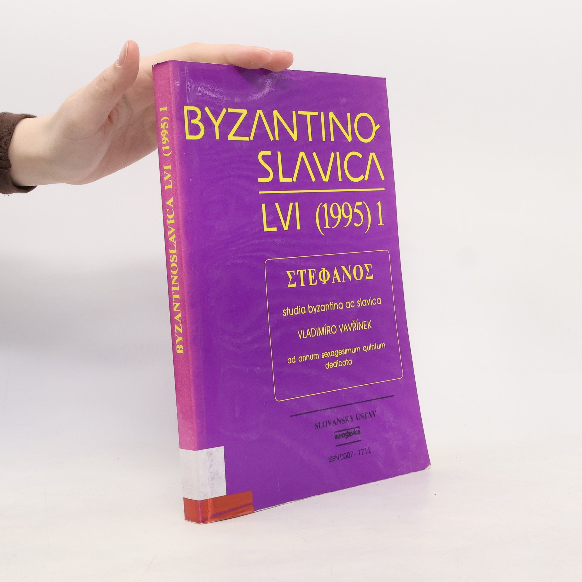 Various authors Byzantinoslavica LVI 1