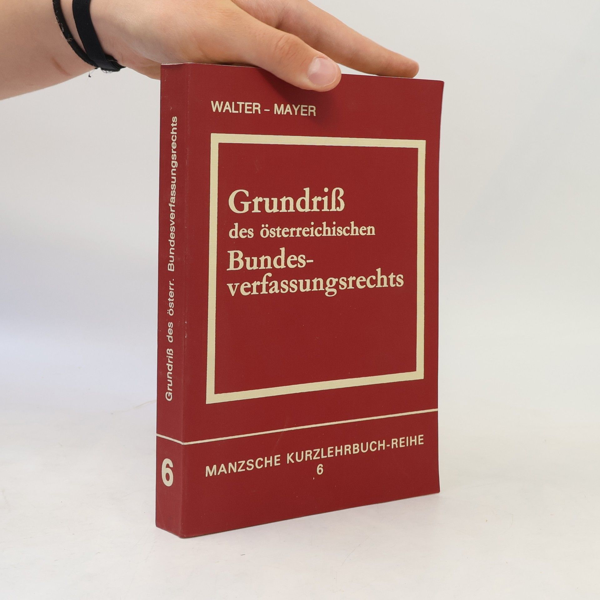 Heinz Mayer Grundriß des österreichischen Bundesverfassungsrechts