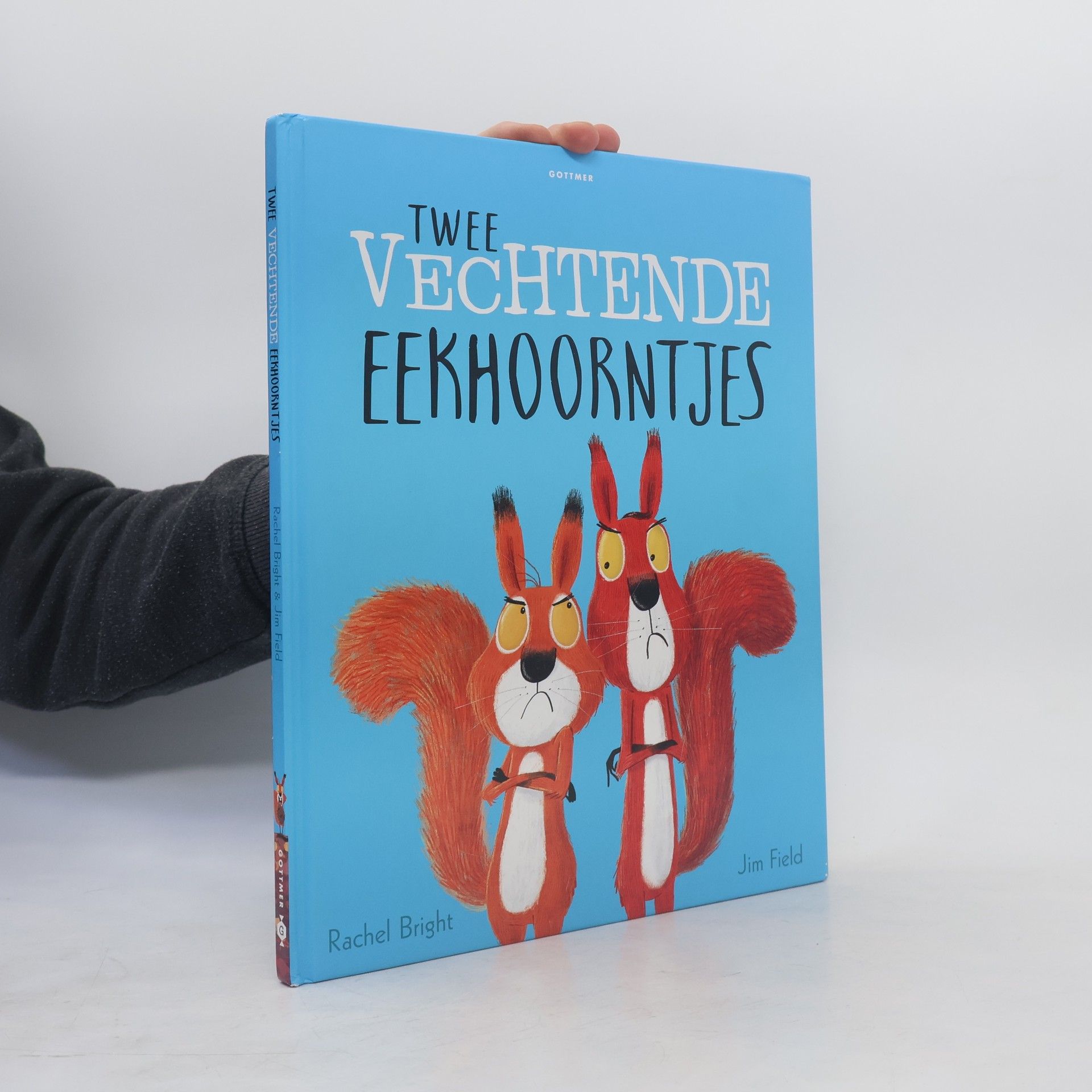 Rachel Louise Bright Twee vechtende eekhoorntjes