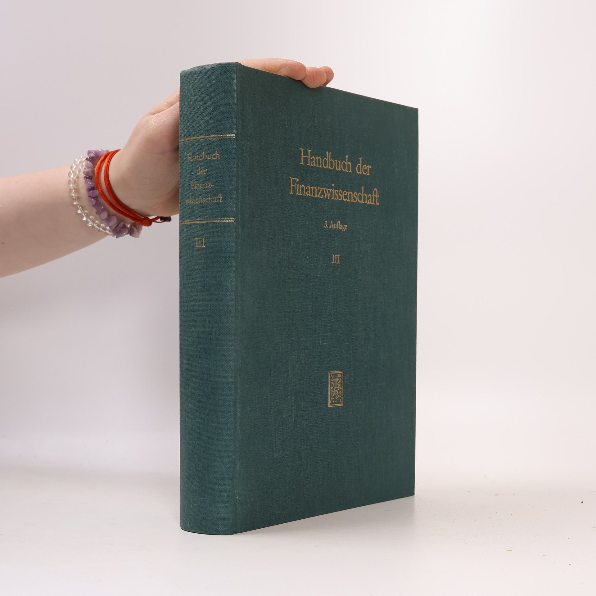 Wilhelmine Dreissig Handbuch der Finanzwissenschaft III