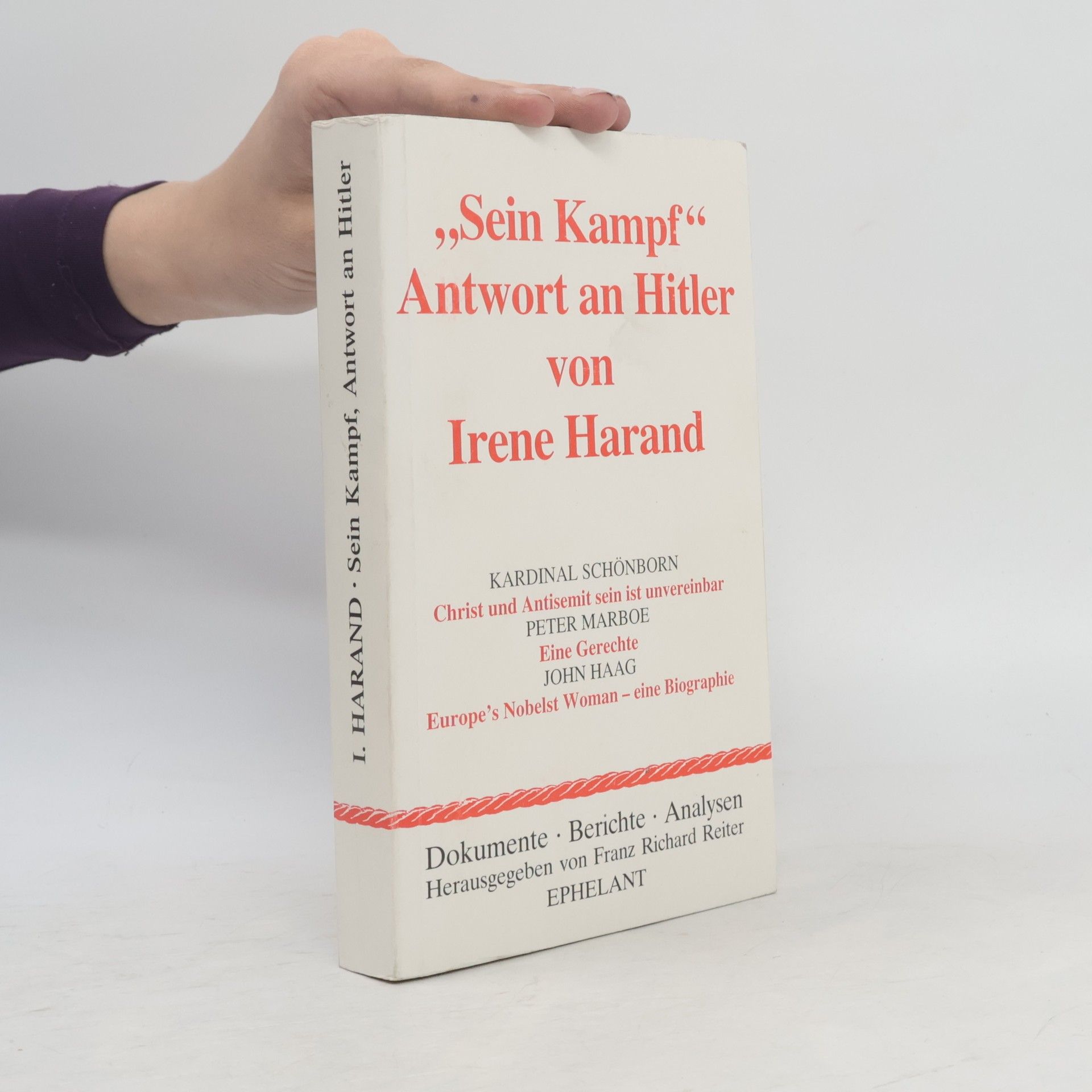 Irene Harand Sein Kampf. Antwort an Hitler