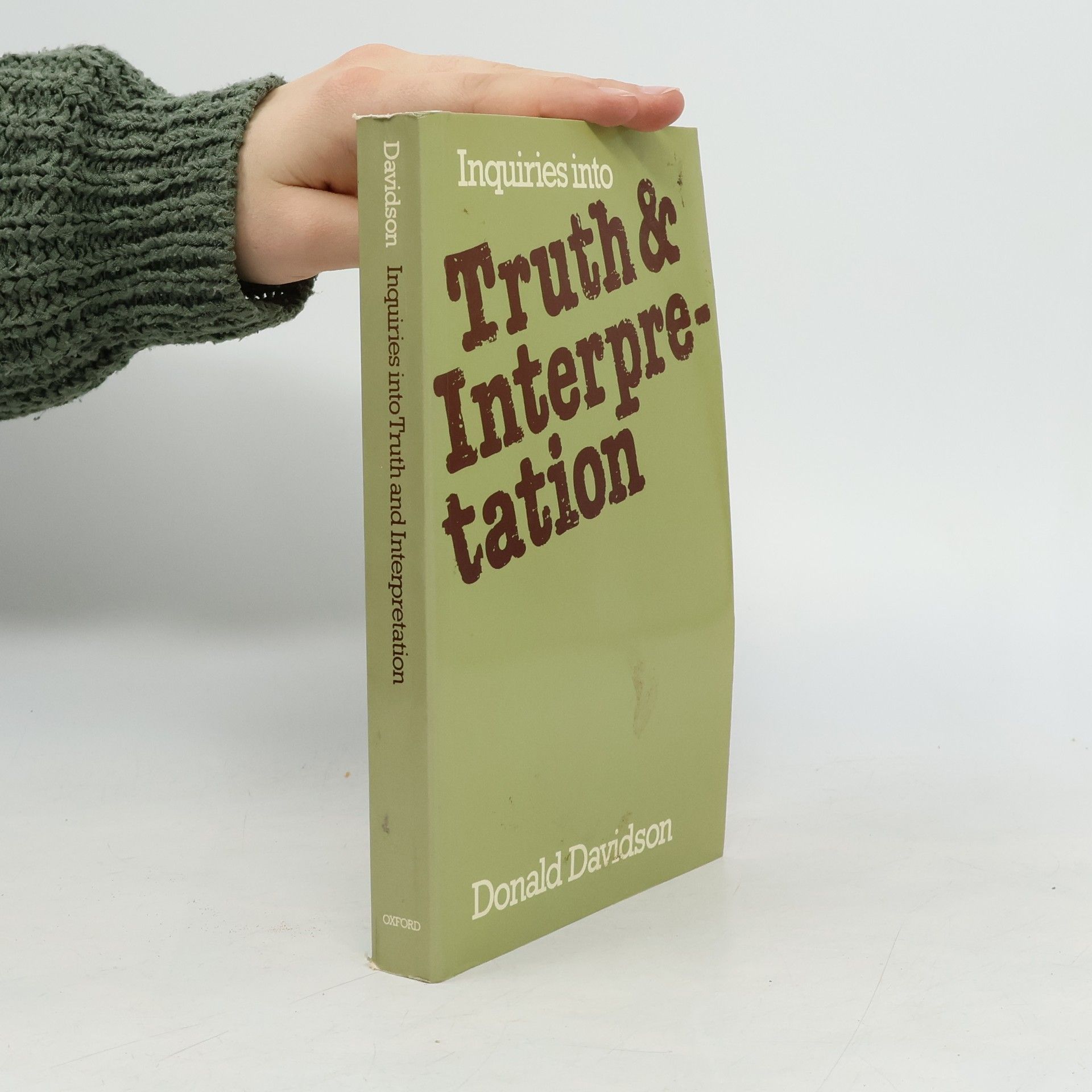 Donald Davidson Inquiries Into Truth & Interpretation