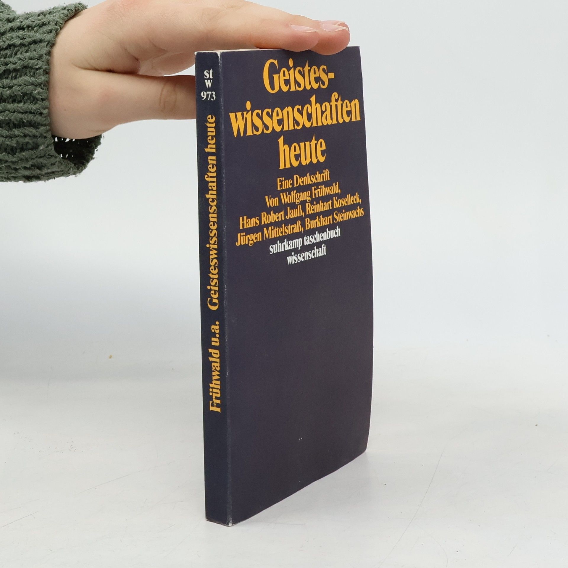Suhrkamp Taschenbuch Wissenschaft - 973: Geisteswissenschaften heute