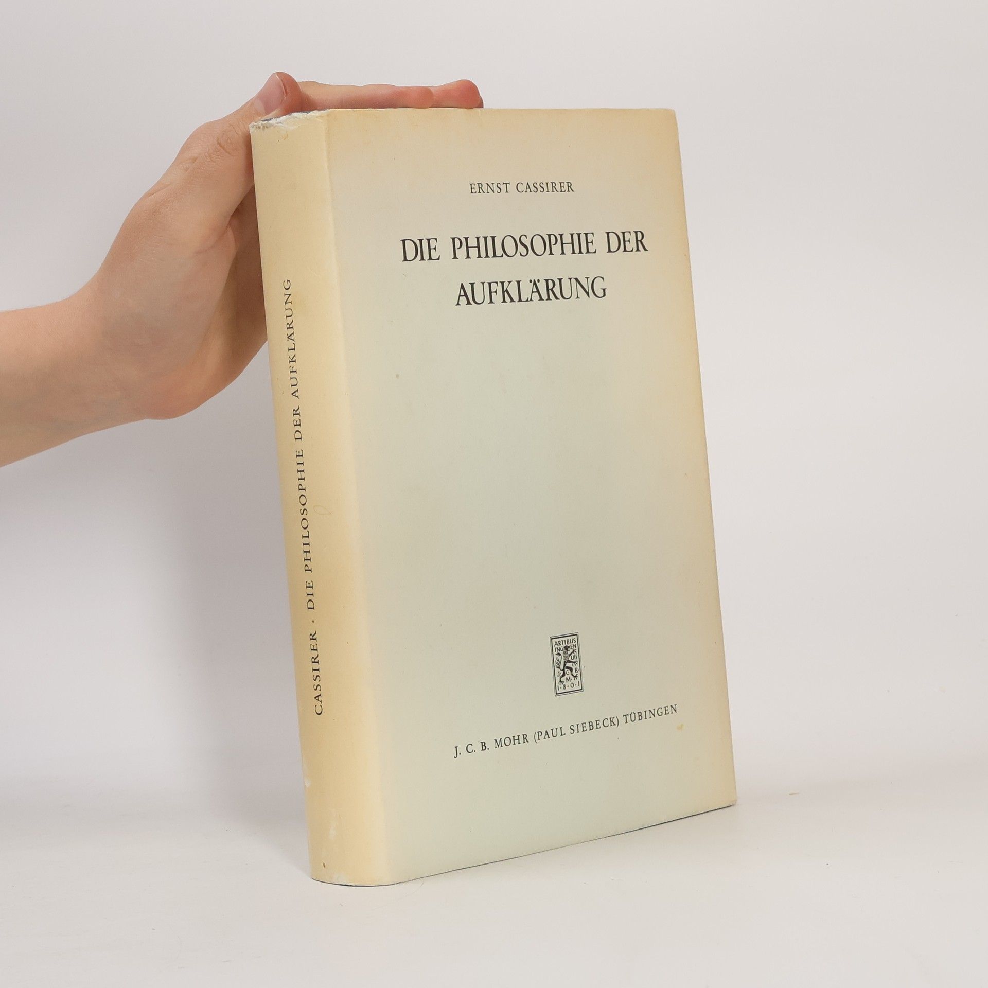 Ernst Cassirer Die Philosophie der Aufklärung