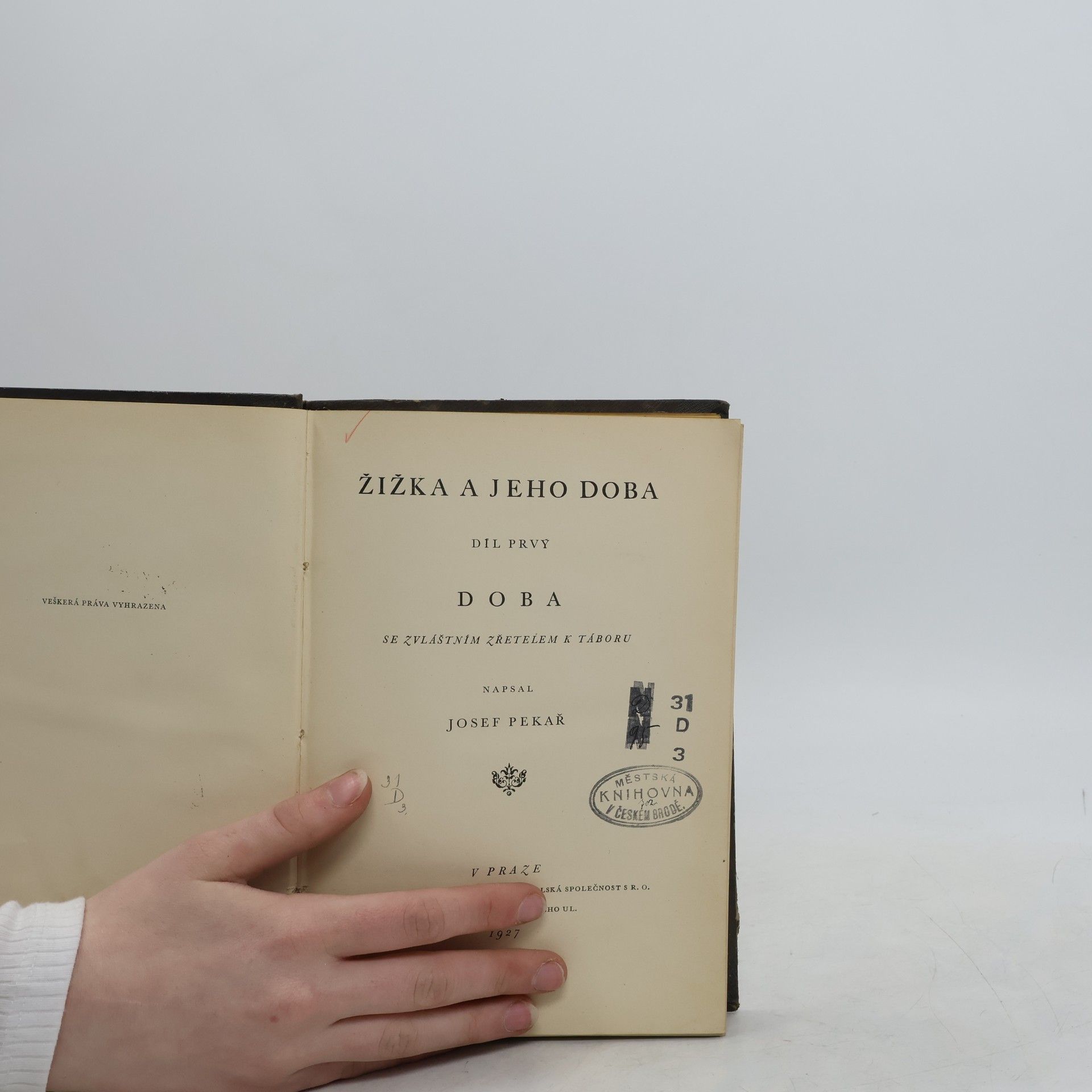 Josef Pekař Žižka a jeho doba 1. Doba se zvláštním zřetelem k Táboru