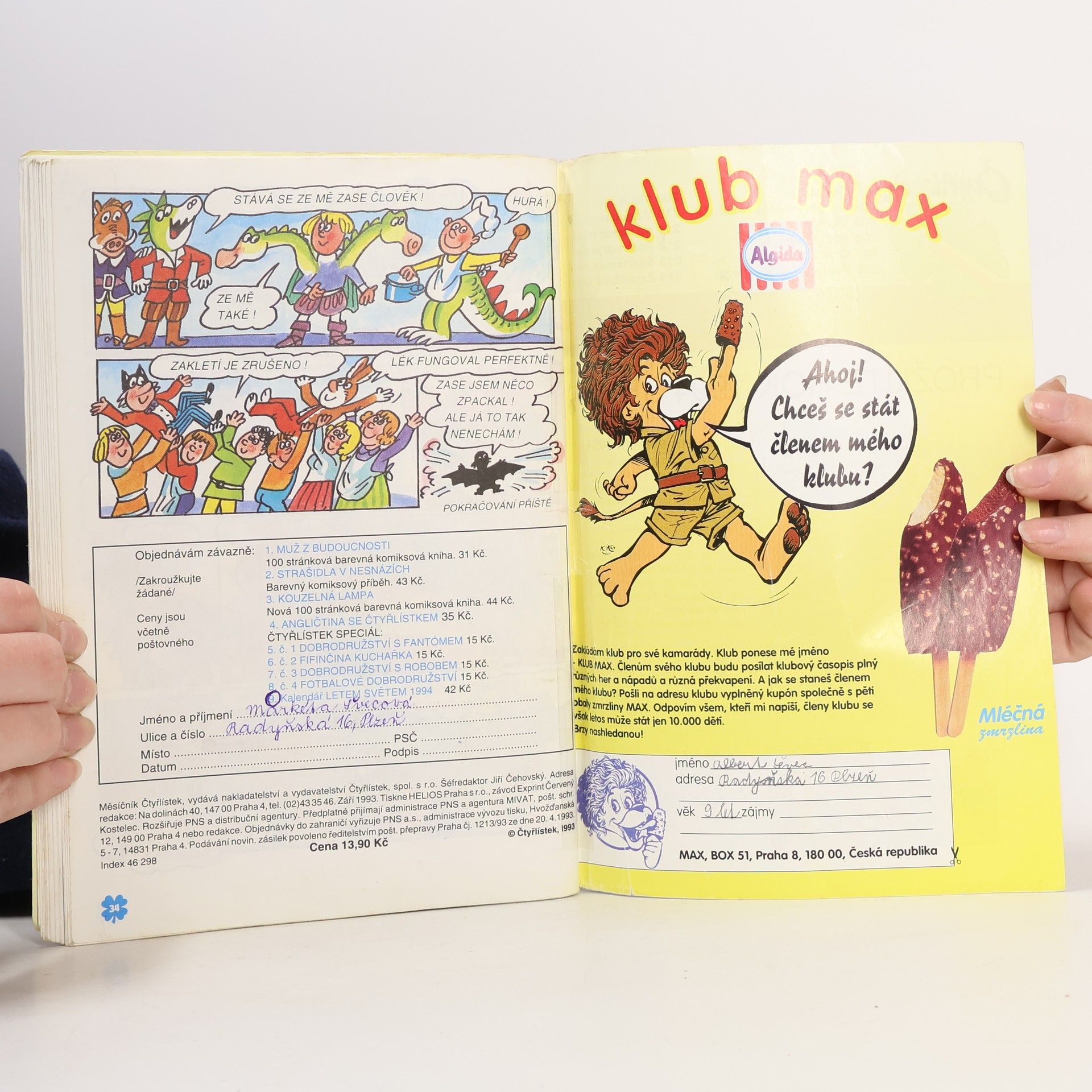 Autorenkollektiv Čtyřlístek 211. 9/1993