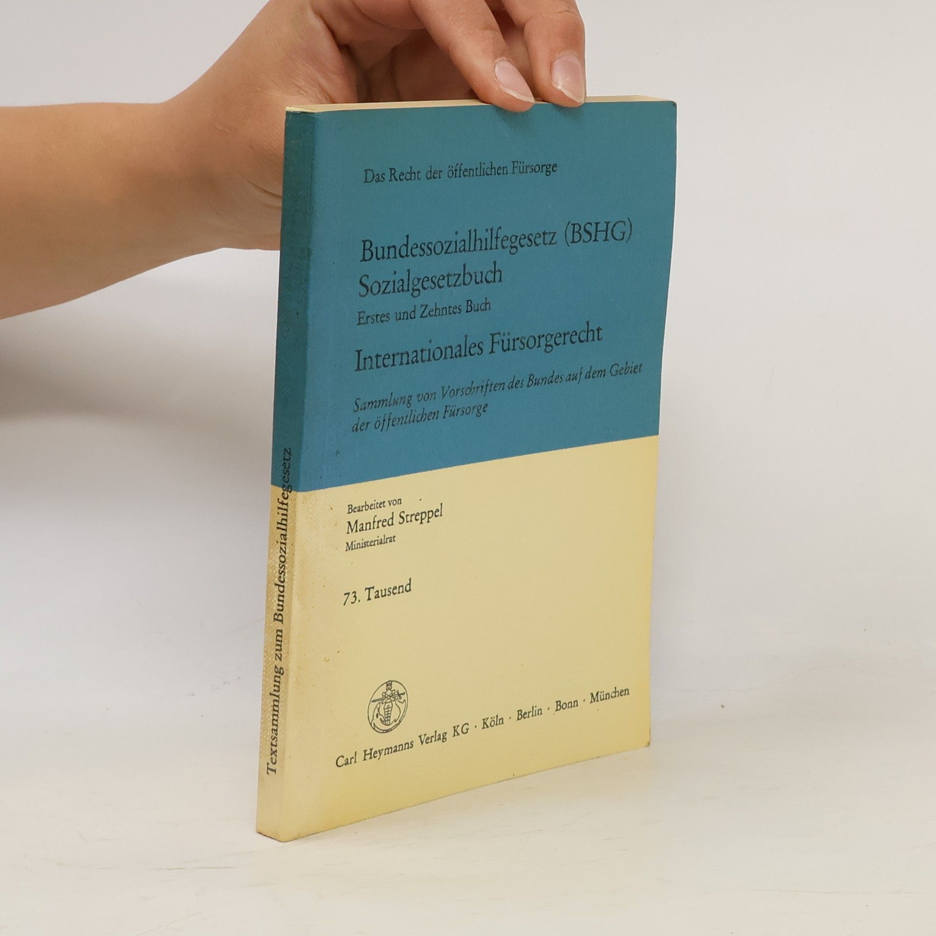 Manfred Streppel Bundessozialhilfegesetz
