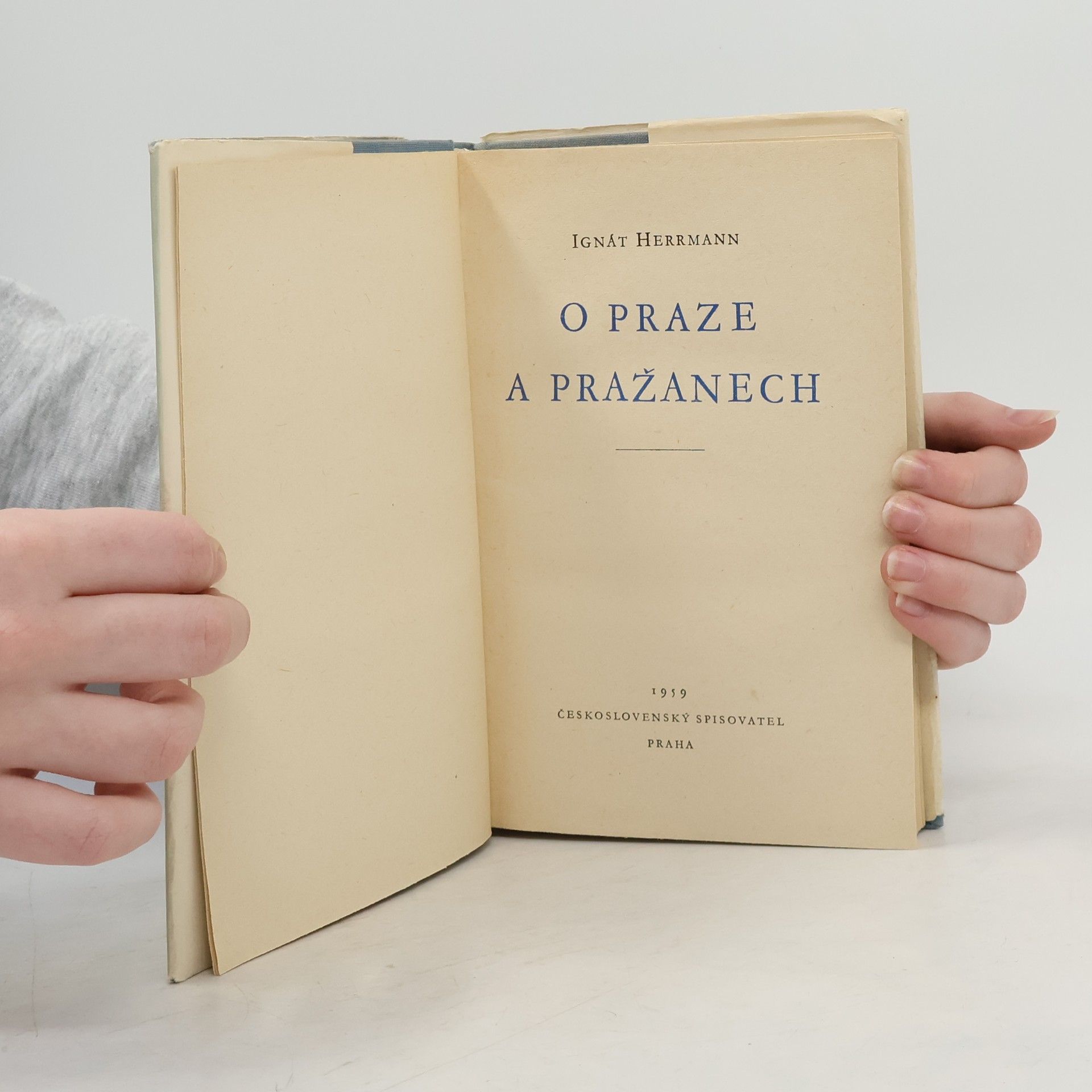 Ignát Herrmann O Praze a Pražanech