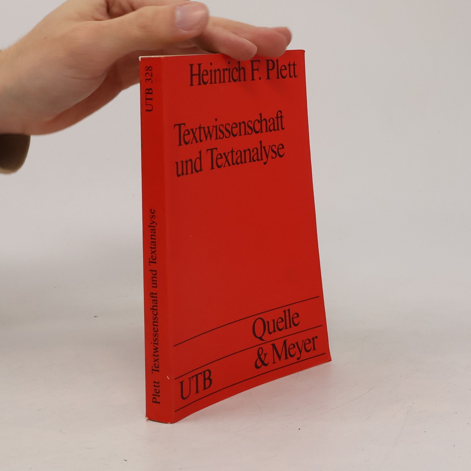 Heinrich F. Plett Textwissenschaft und Textanalyse