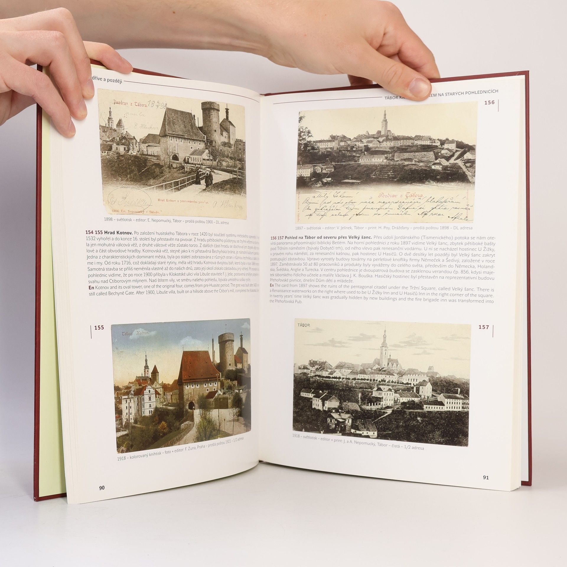 Jiří Kohout Tábor krok za krokem na starých pohlednicích = Tábor step by step with old postcards