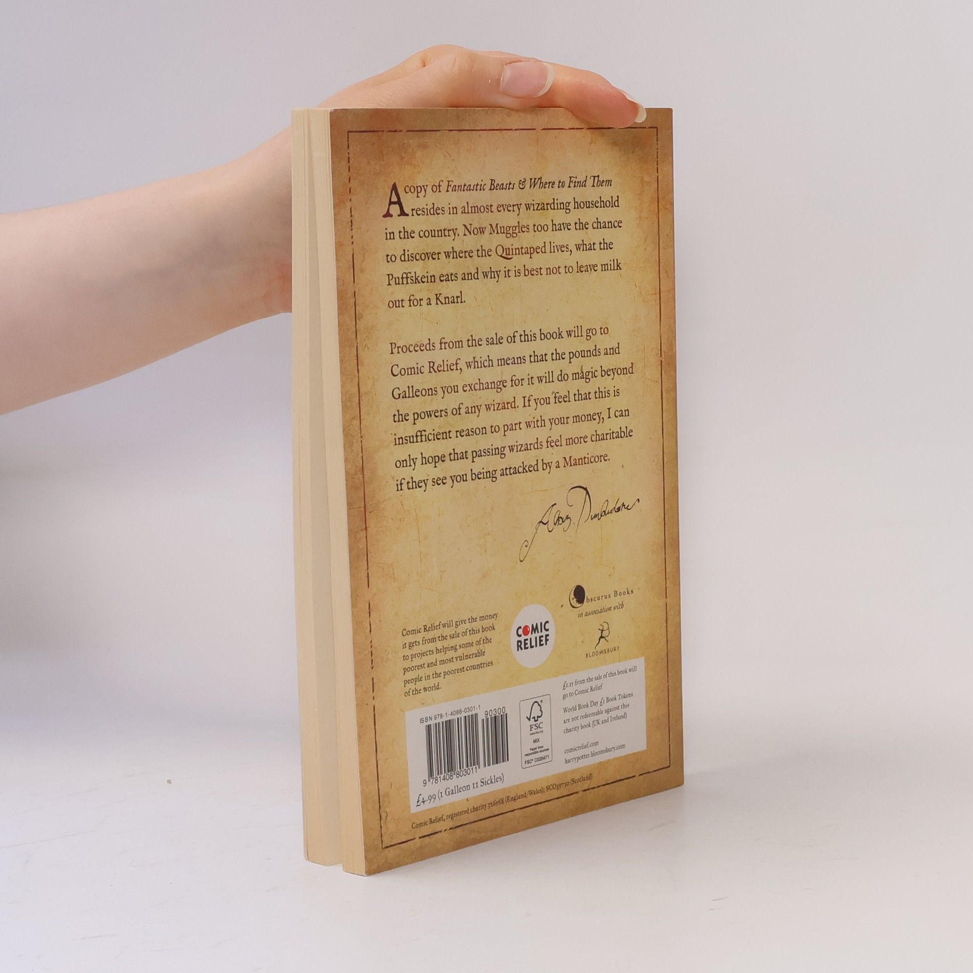 Joanne K. Rowling Fantastic beasts & where to find them : newt scamander