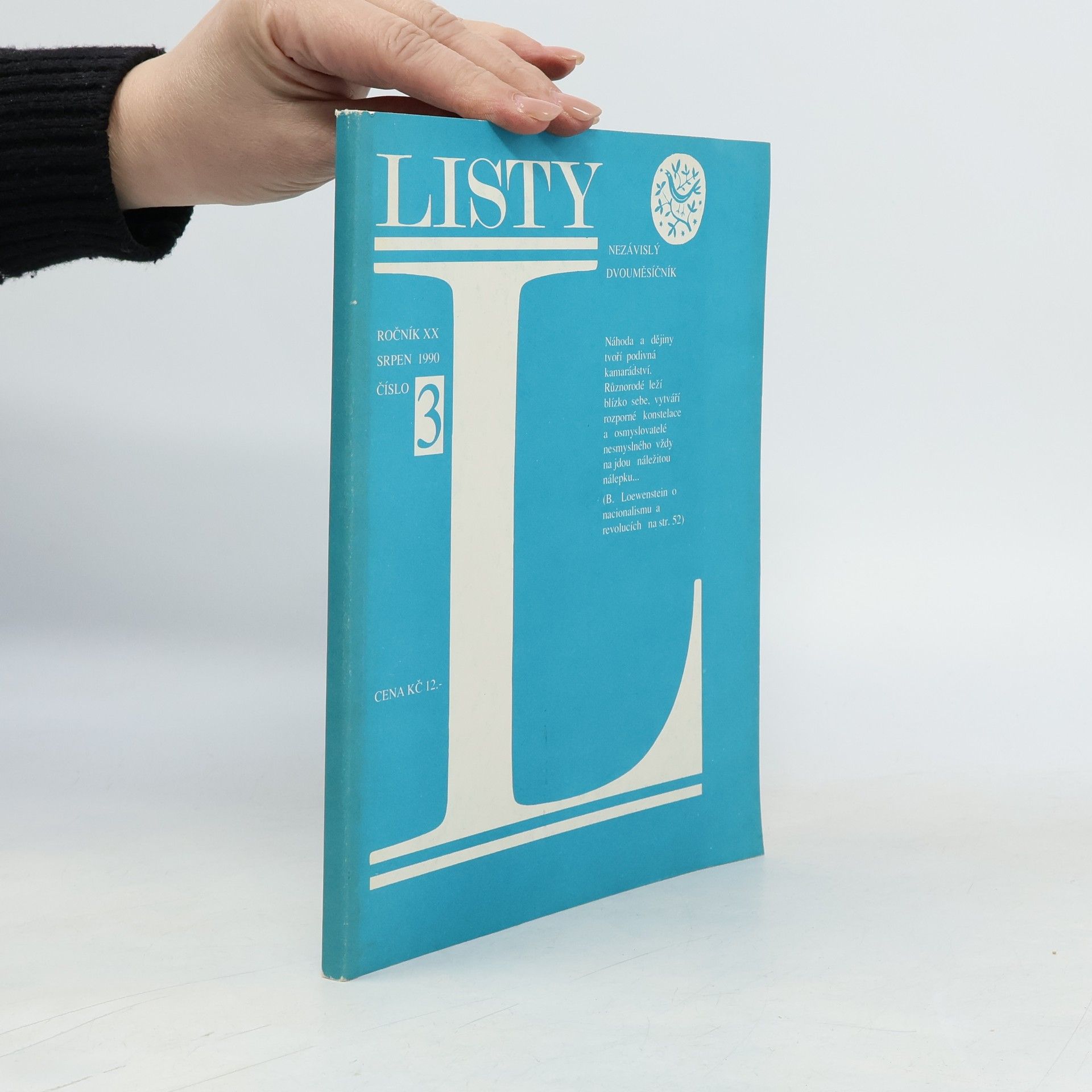 Collectif d'auteurs Listy. Ročník XX, Číslo 3
