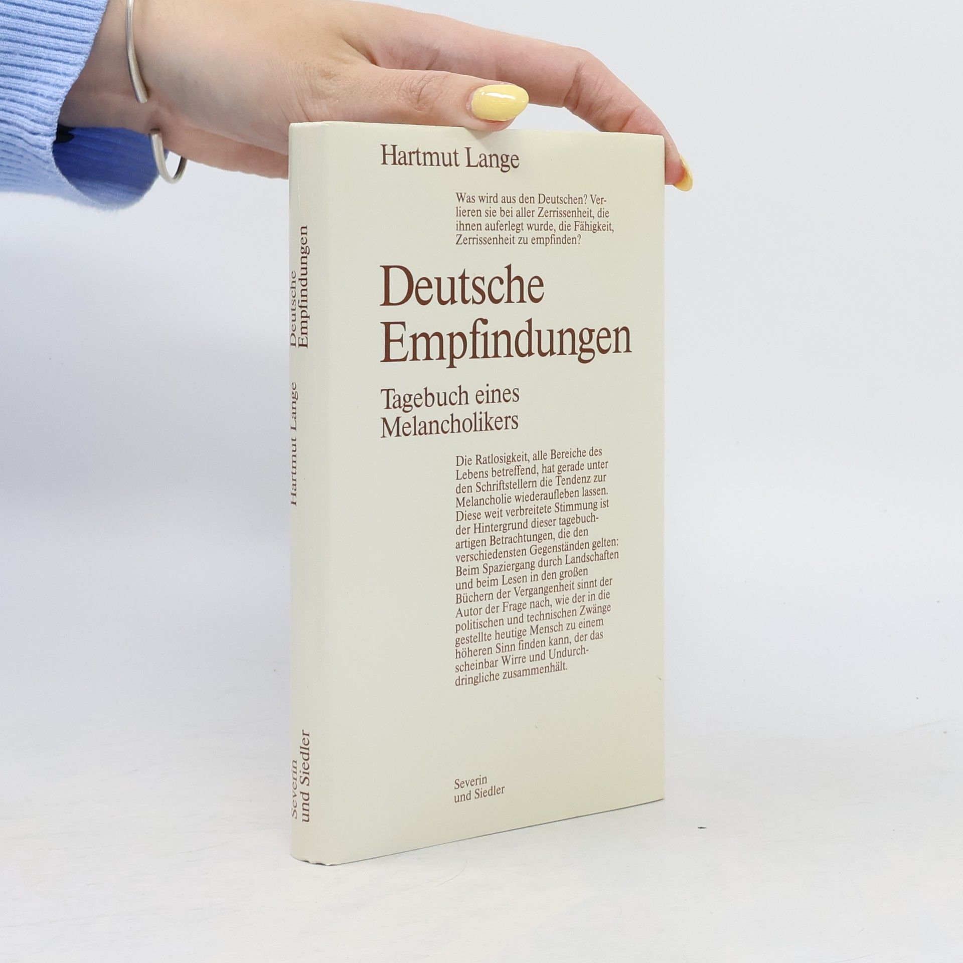 Deutsche Empfindungen. Tagebuch eines Melancholikers