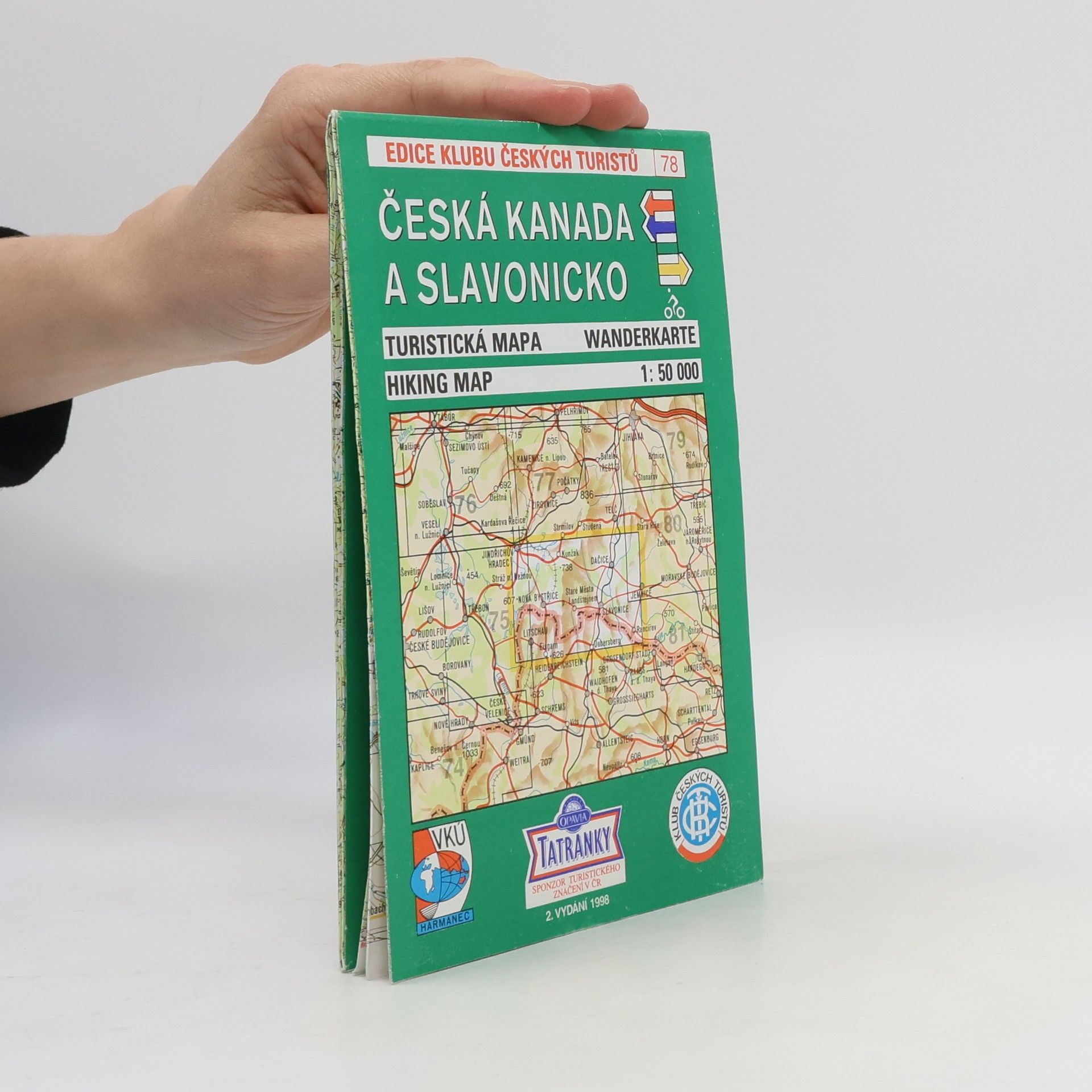 Kolektív autorov Česká Kanada a Slavonice : turistická mapa 1:50 000
