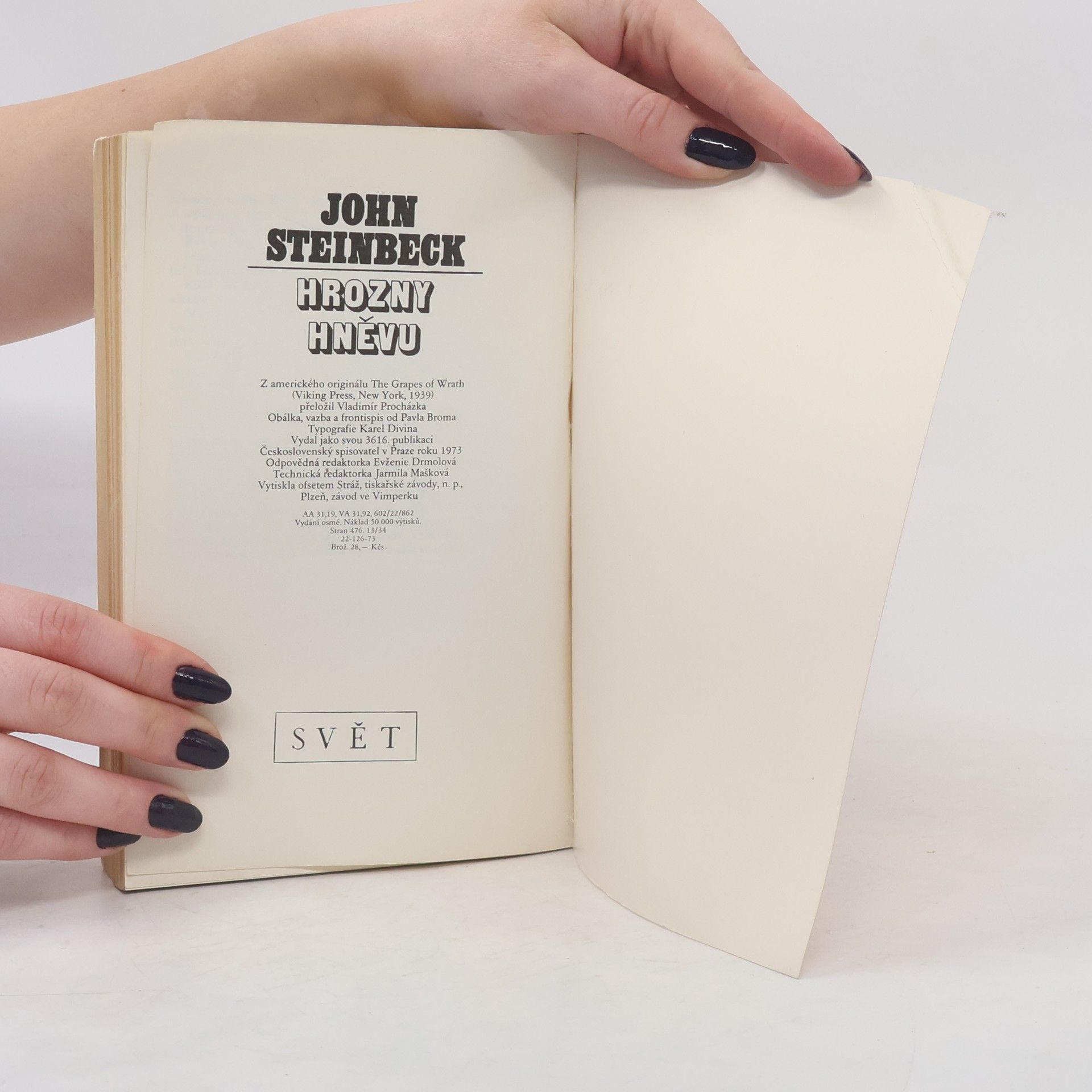 John Steinbeck Hrozny hněvu