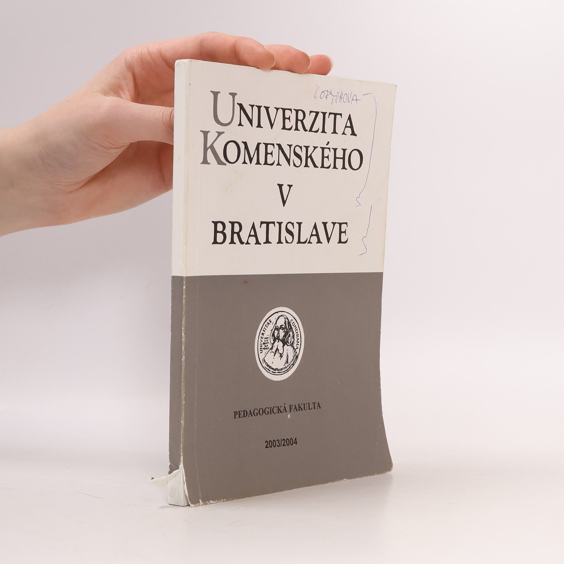Various authors Ročenka Univerzita Komenského v Bratislave