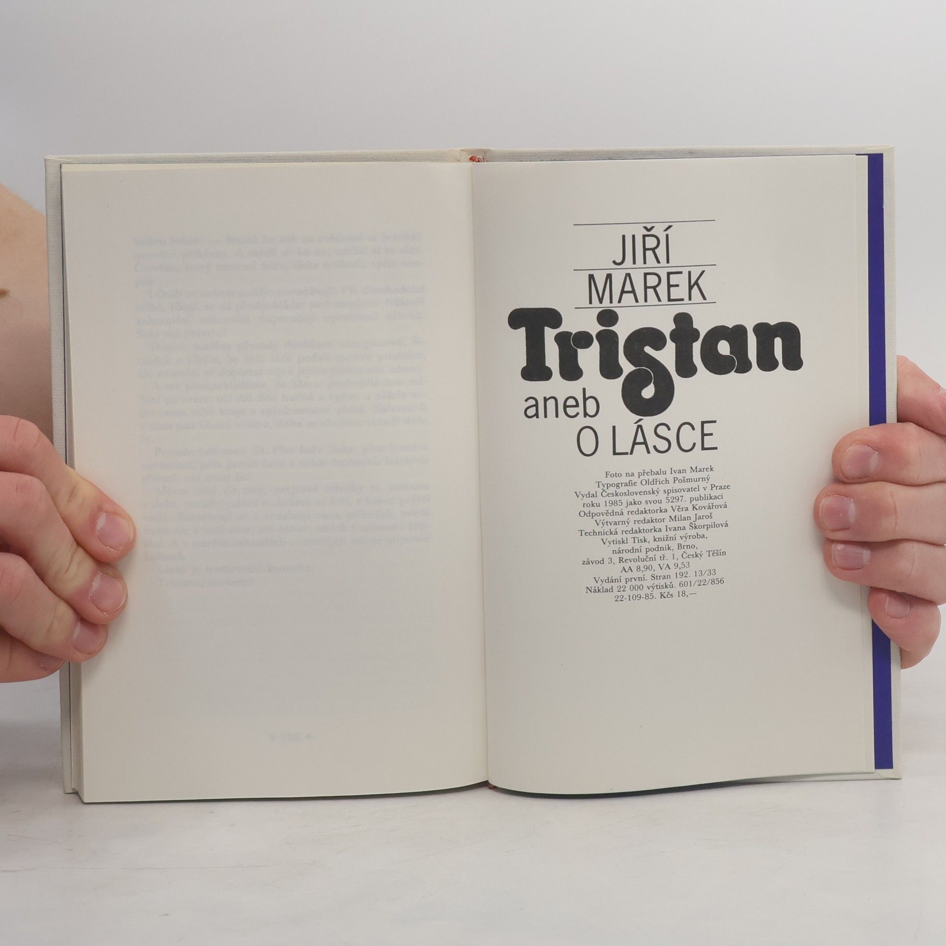 Jiří Marek Tristan aneb O lásce
