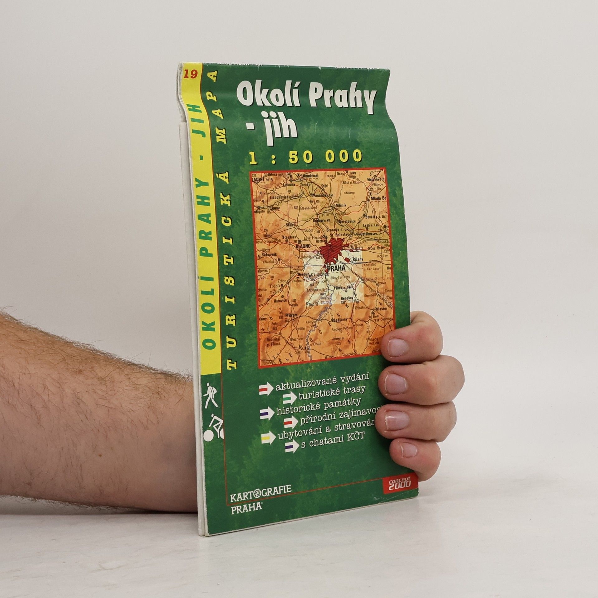 Kolektív autorov Okolí Prahy-jih : Turistická mapa. Měř. 1: 50 000