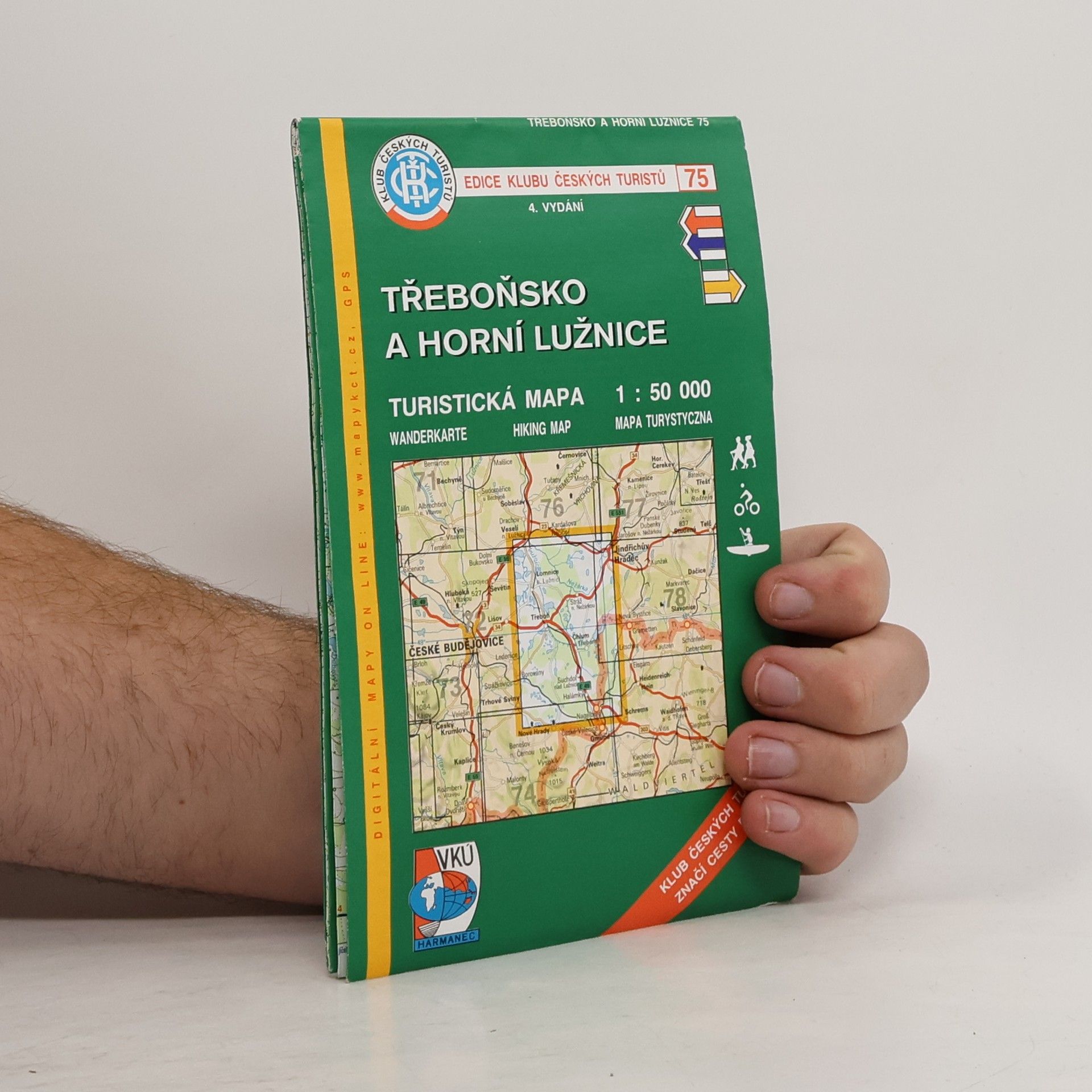 Kolektív autorov Třeboňsko a Horní Lužnice turistická mapa 1:50 000 Horní Lužnice