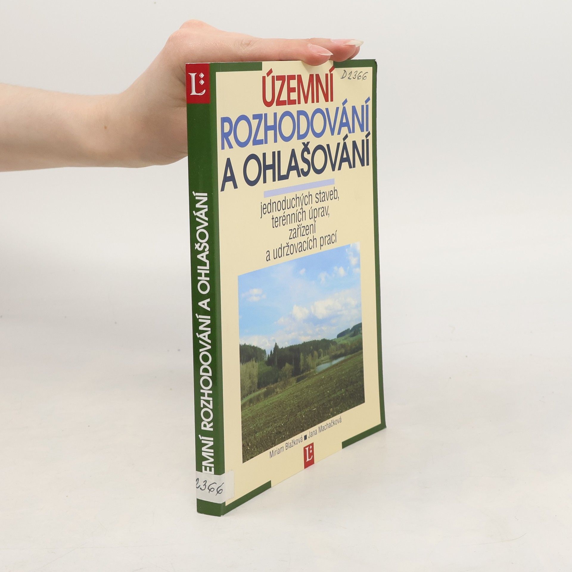 Miriam Blašková Územní rozhodování a ohlašování