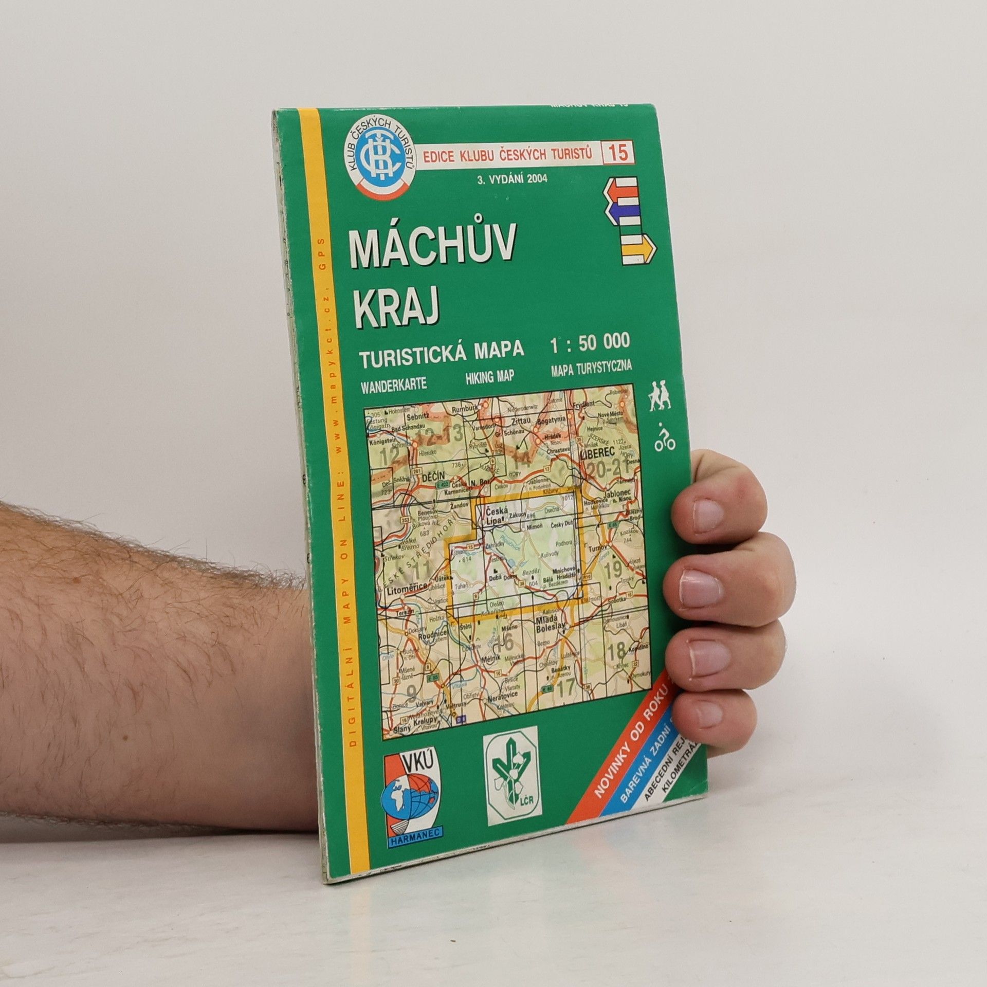 Autorenkollektiv Máchův kraj turistická mapa 1:50 000