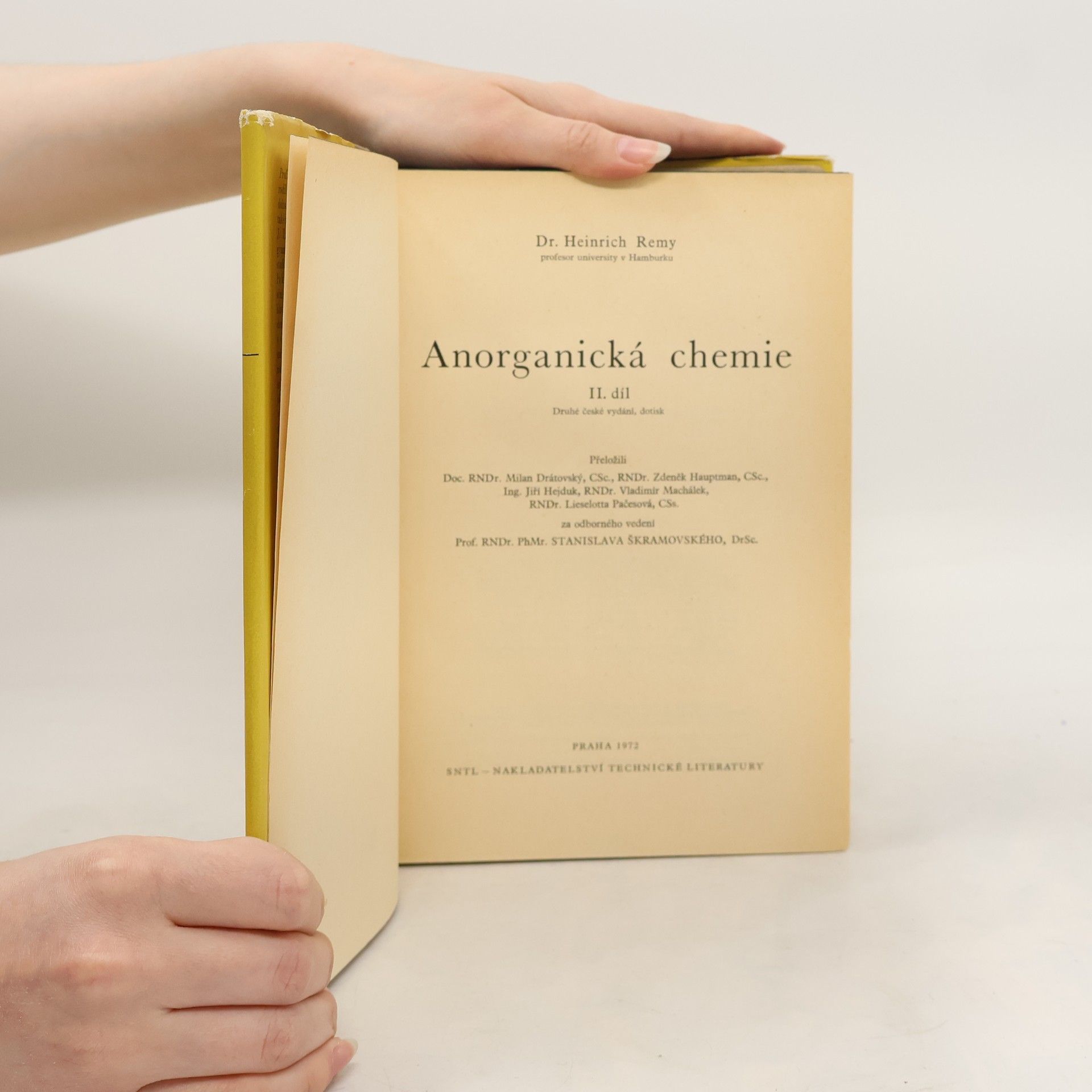 Heinrich Remy Anorganická chemie 2. díl