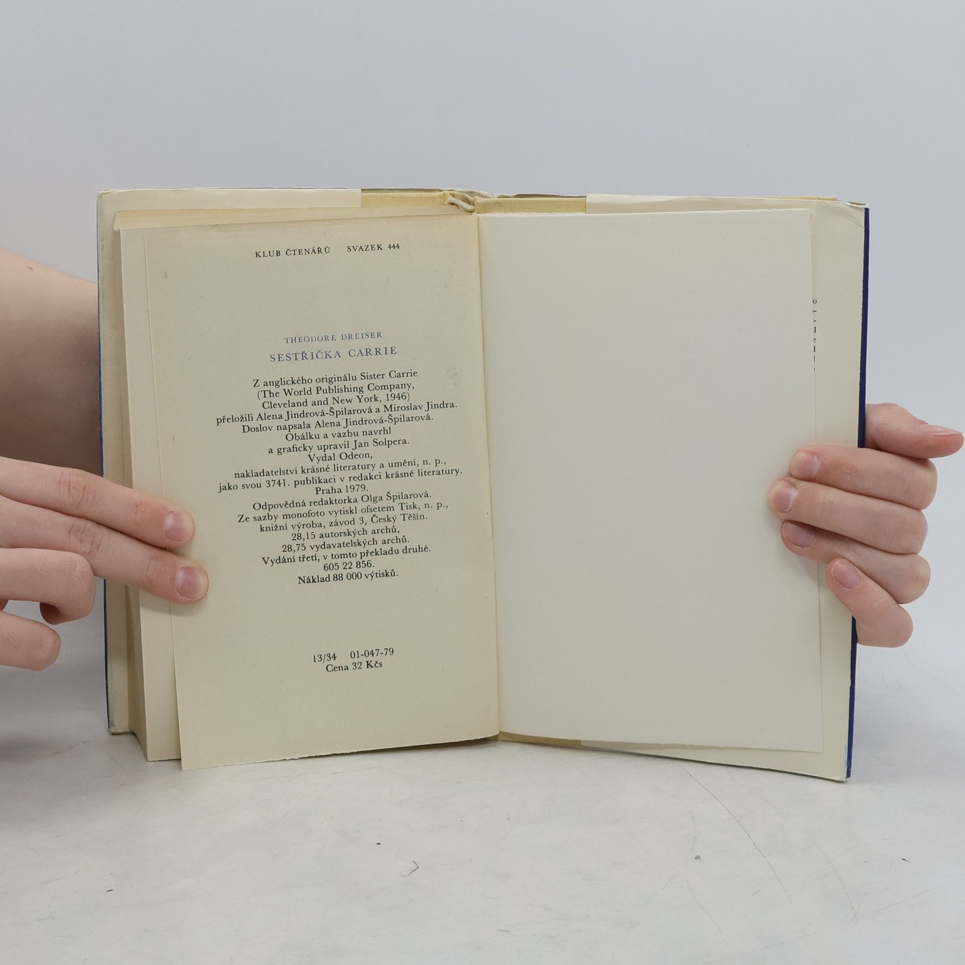 Theodore Dreiser Sestřička Carrie