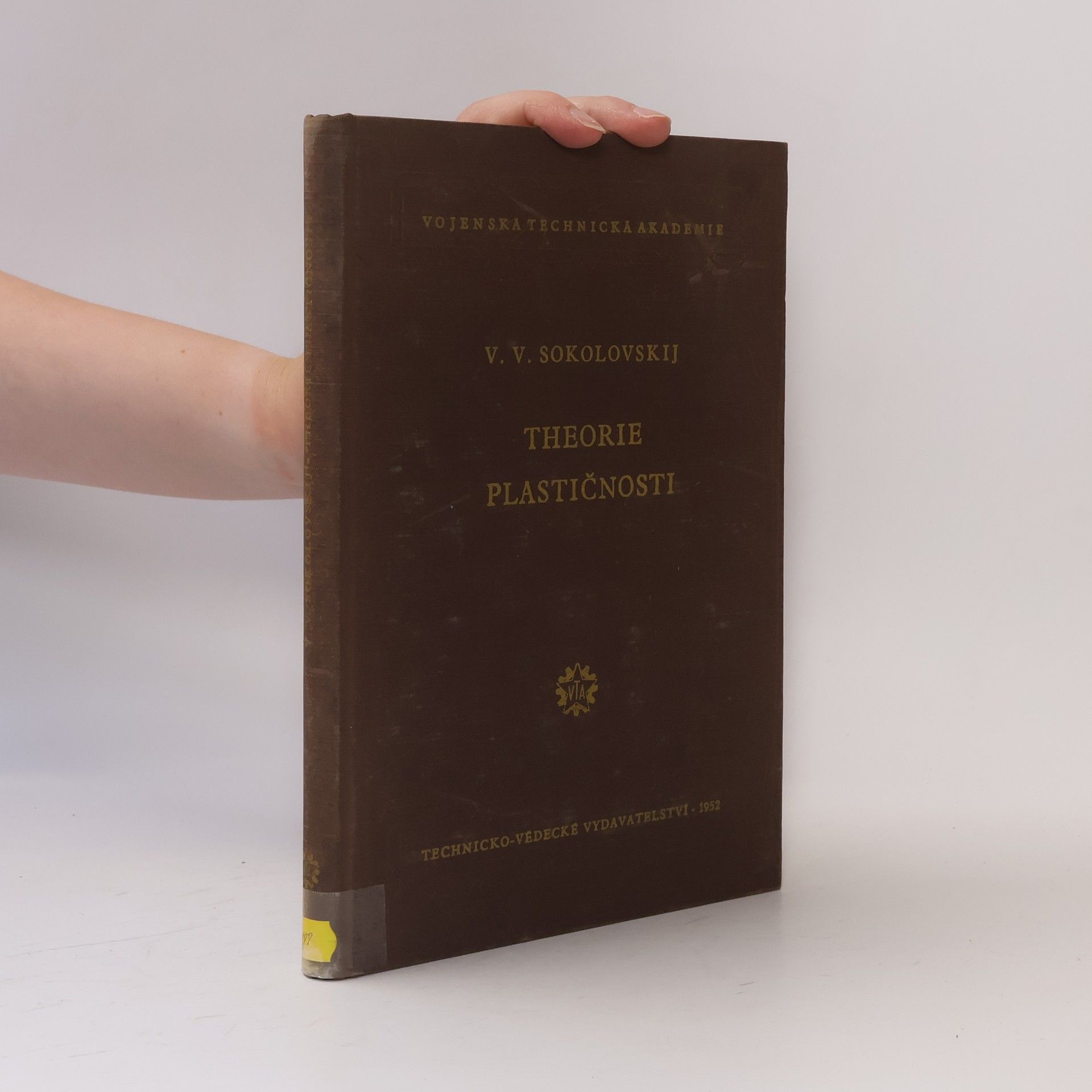 V. V. Sokolovskij Theorie plastičnosti