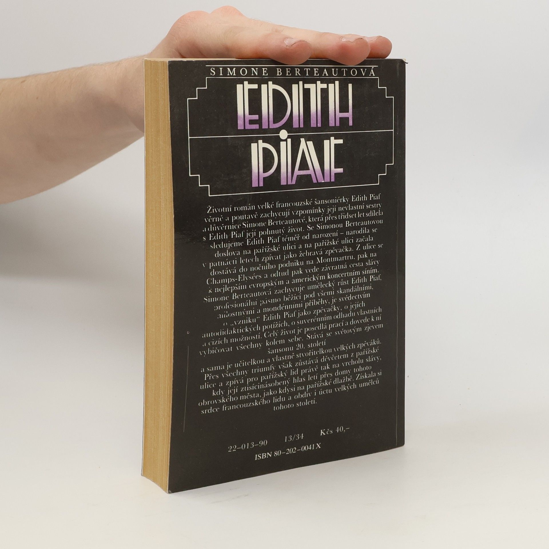 Marie Janů Edith Piaf
