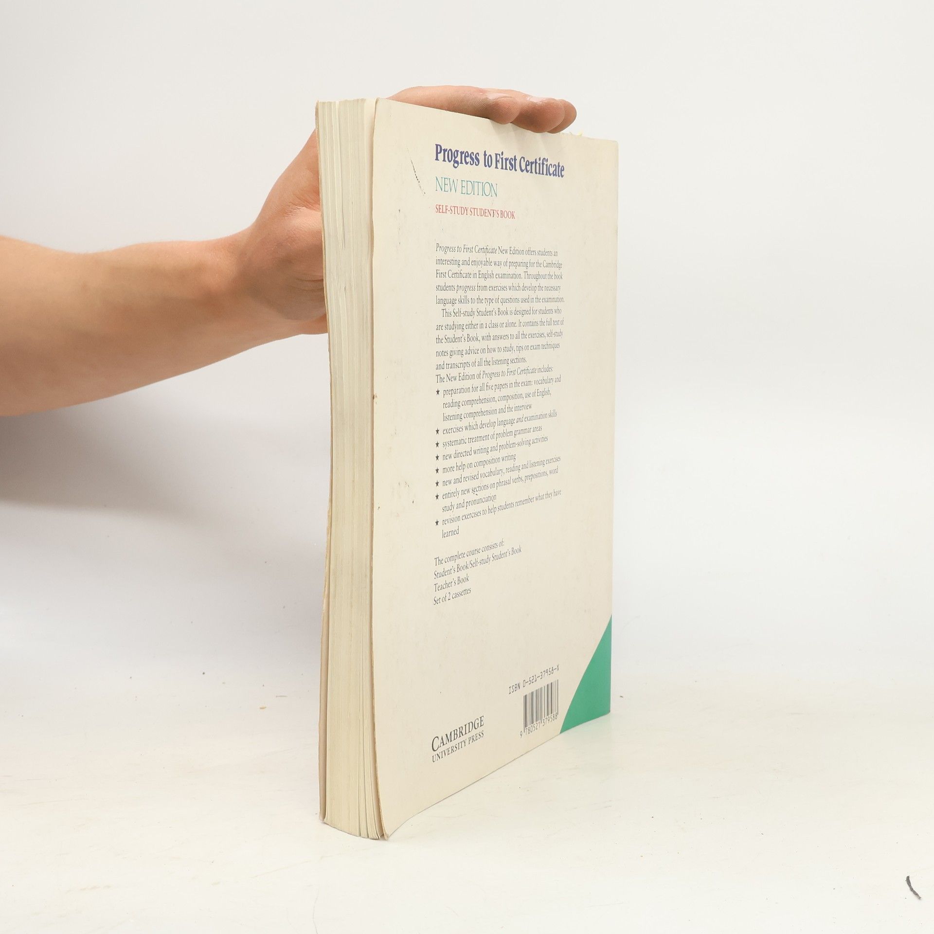 Leo Jones Progress to first certificate: Self-study student's book