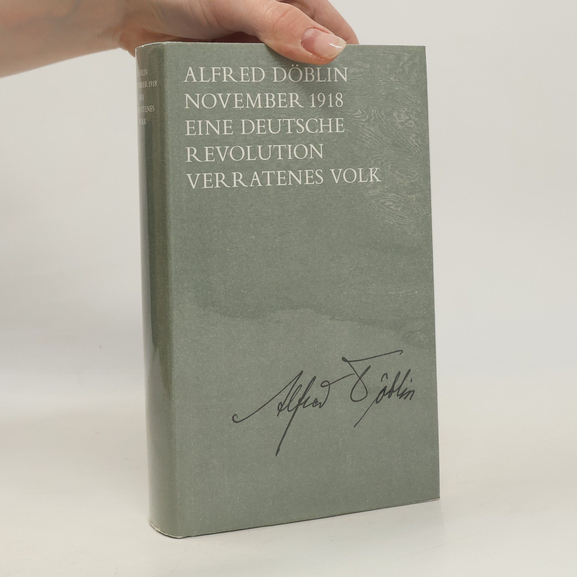 Alfred Döblin November 1918 - II/1: Verratenes Volk