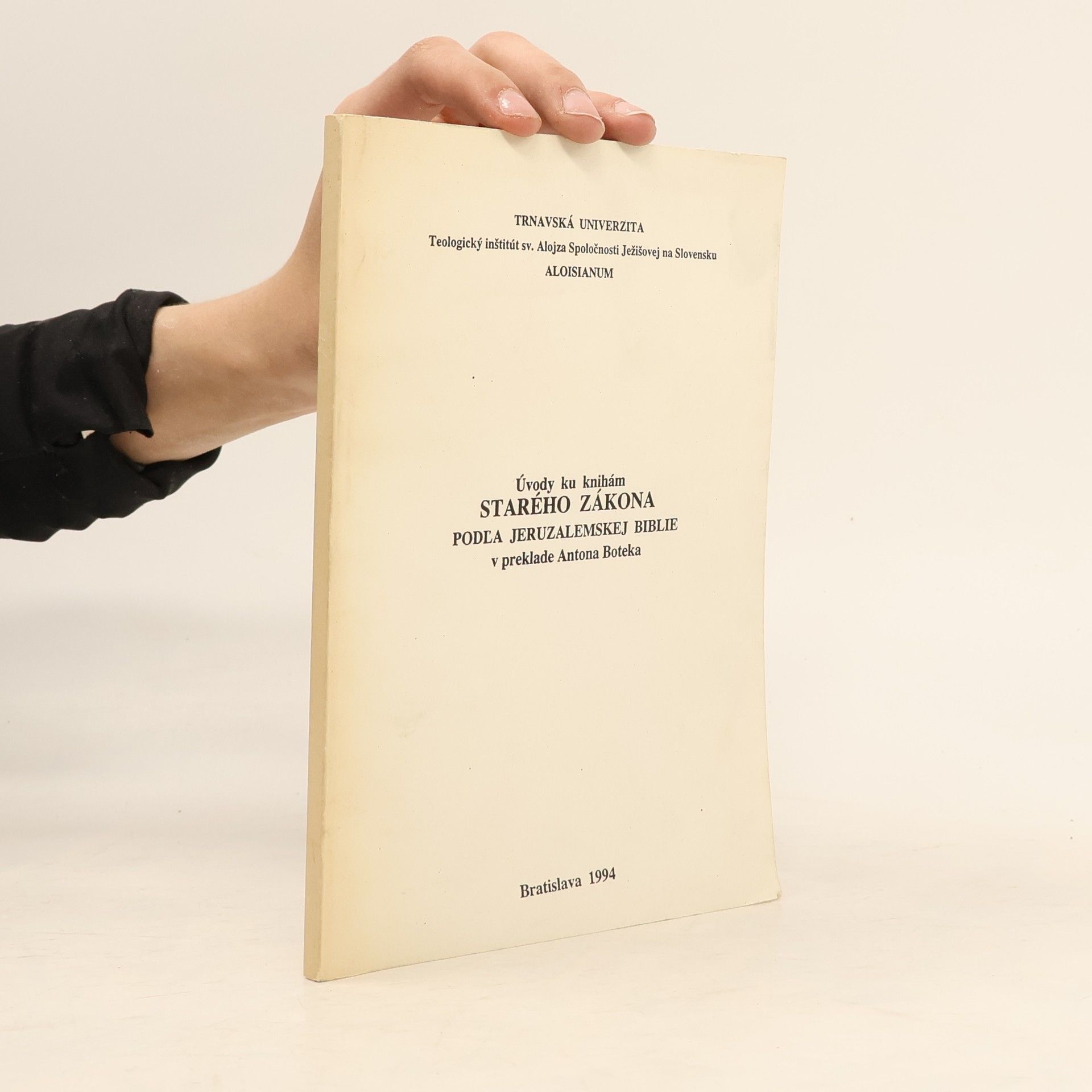 Various authors Úvody ku knihám Starého zákona podľa Jeruzalemskej biblie