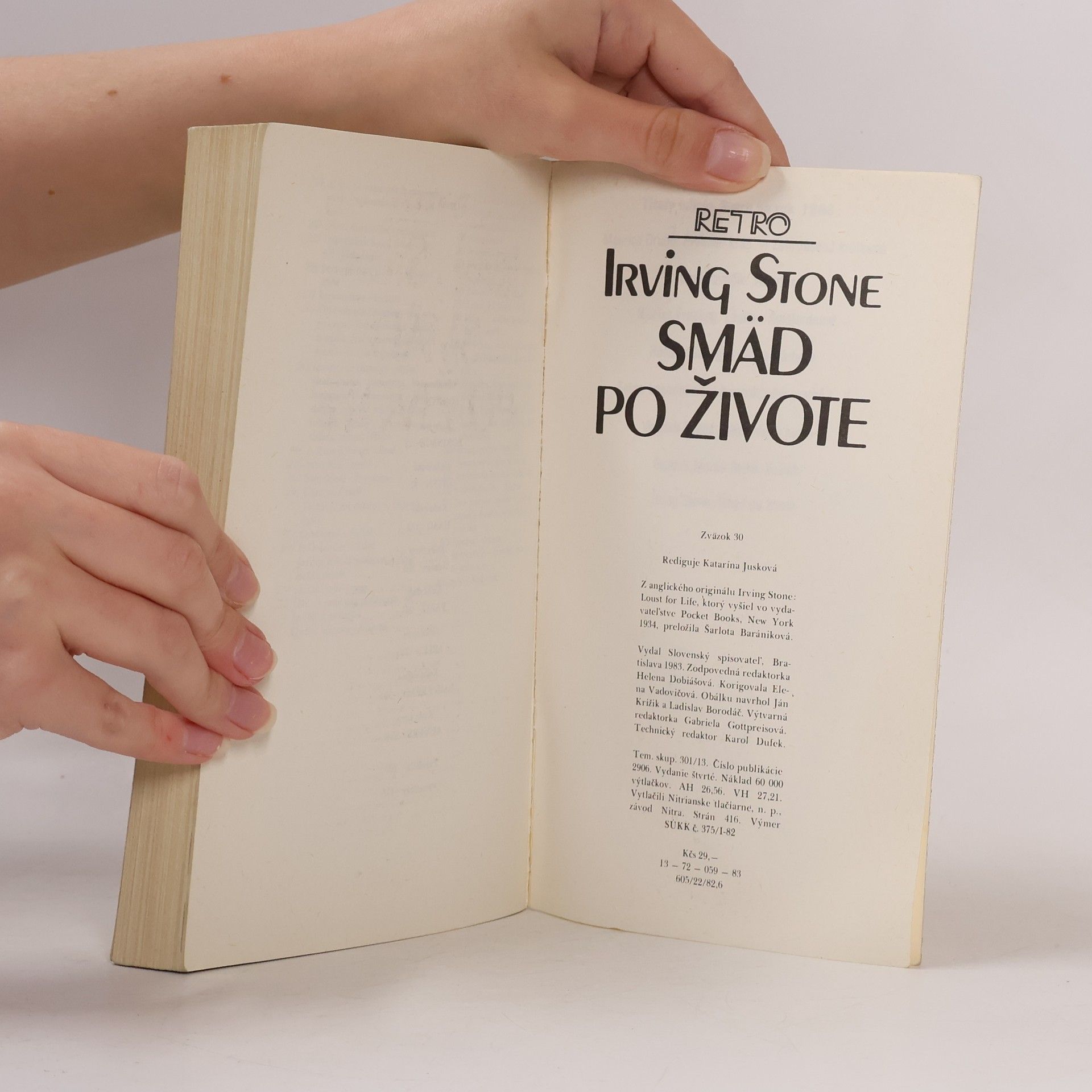 Irving Stone Smäd po živote