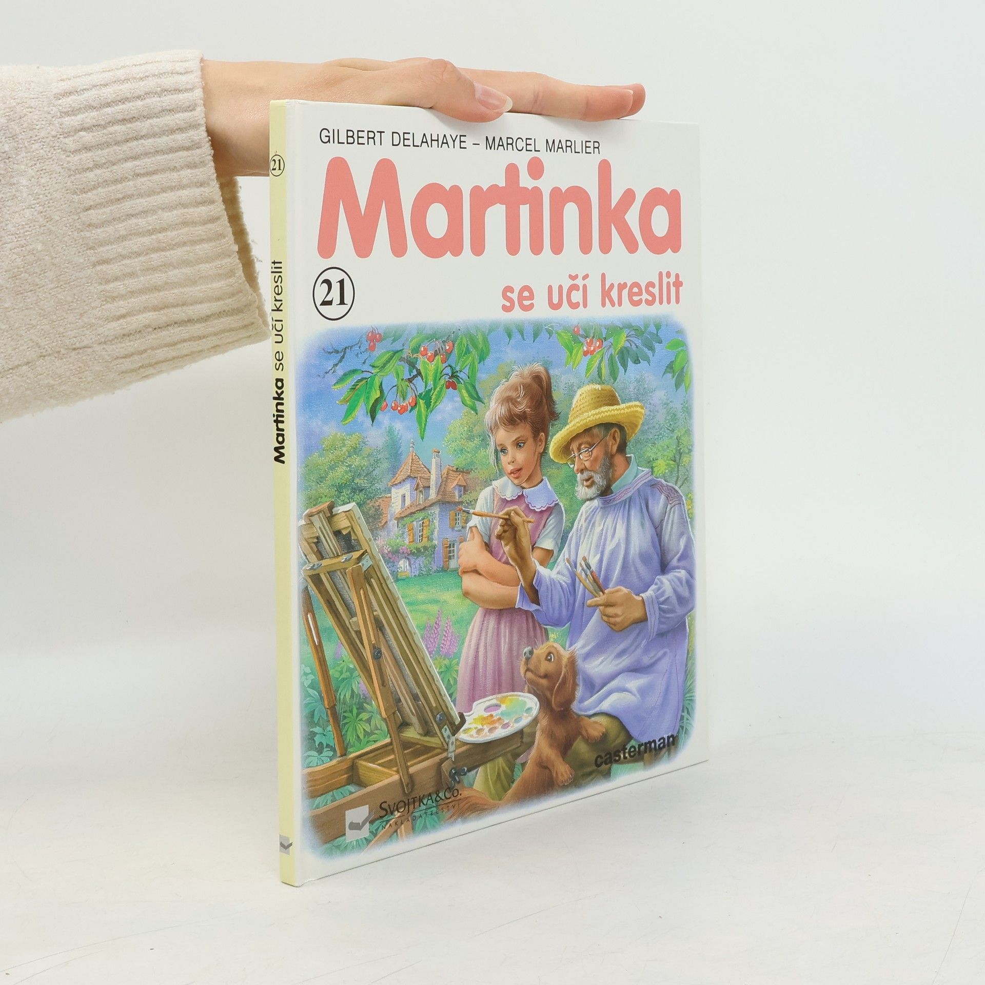 Gilbert Delahaye Martinka se učí kreslit