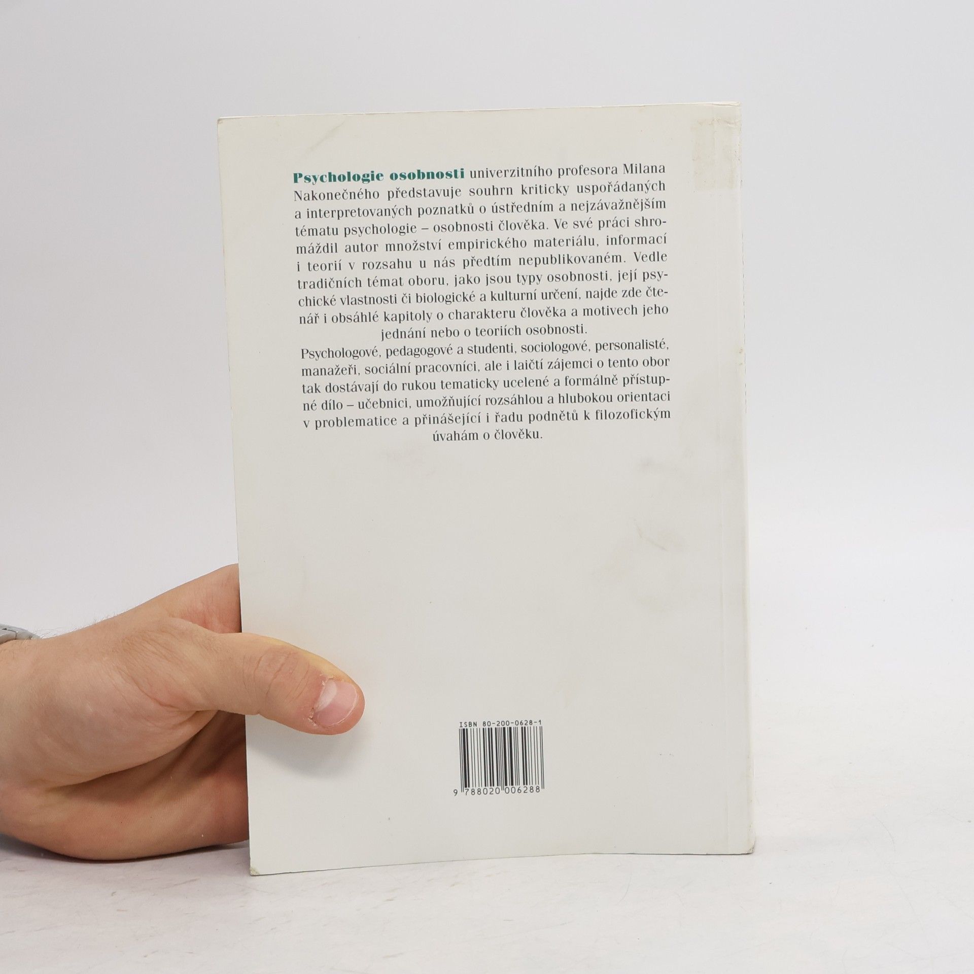 Milan Nakonečný Psychologie osobnosti