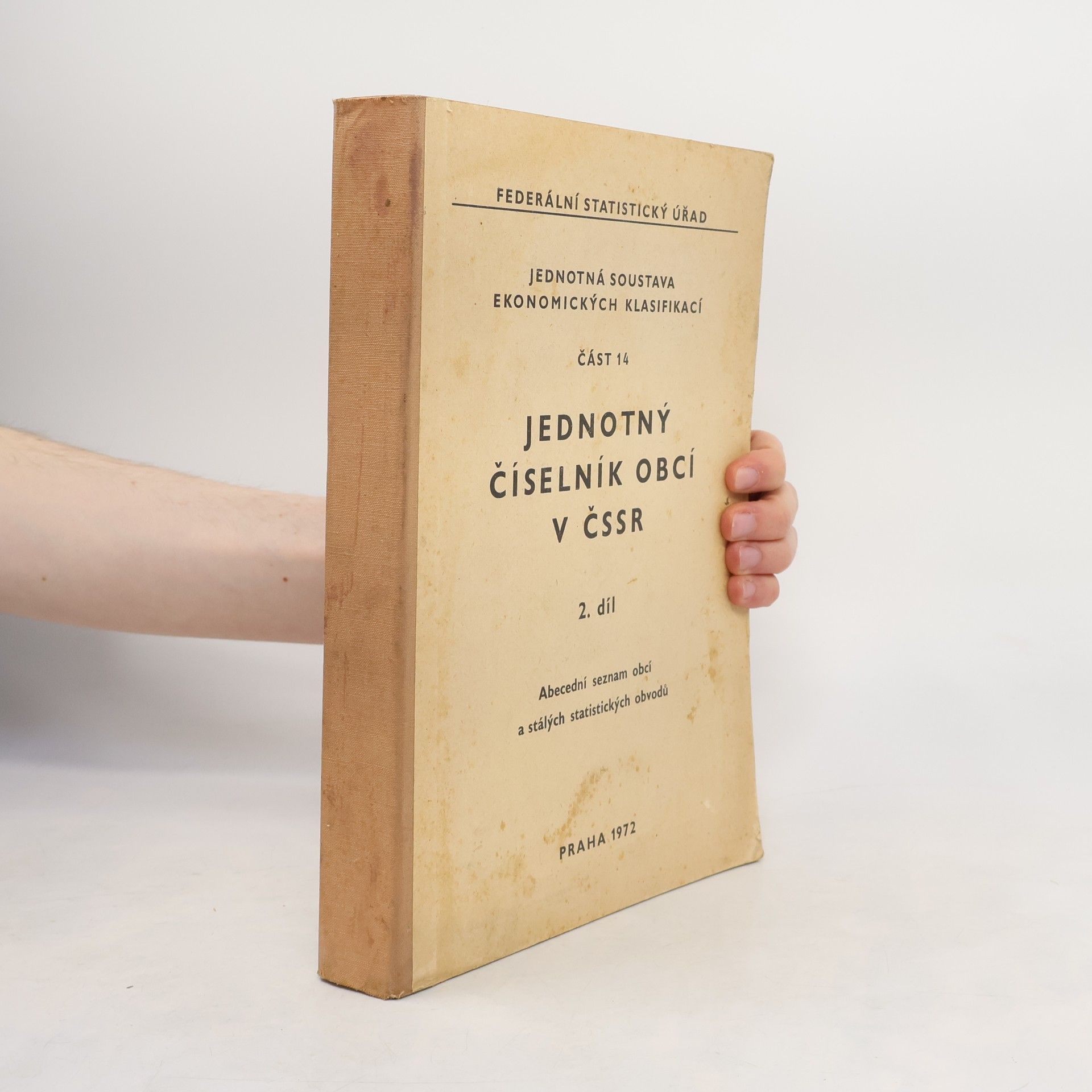 Various authors Jednotný číselník obcí v ČSSR 2