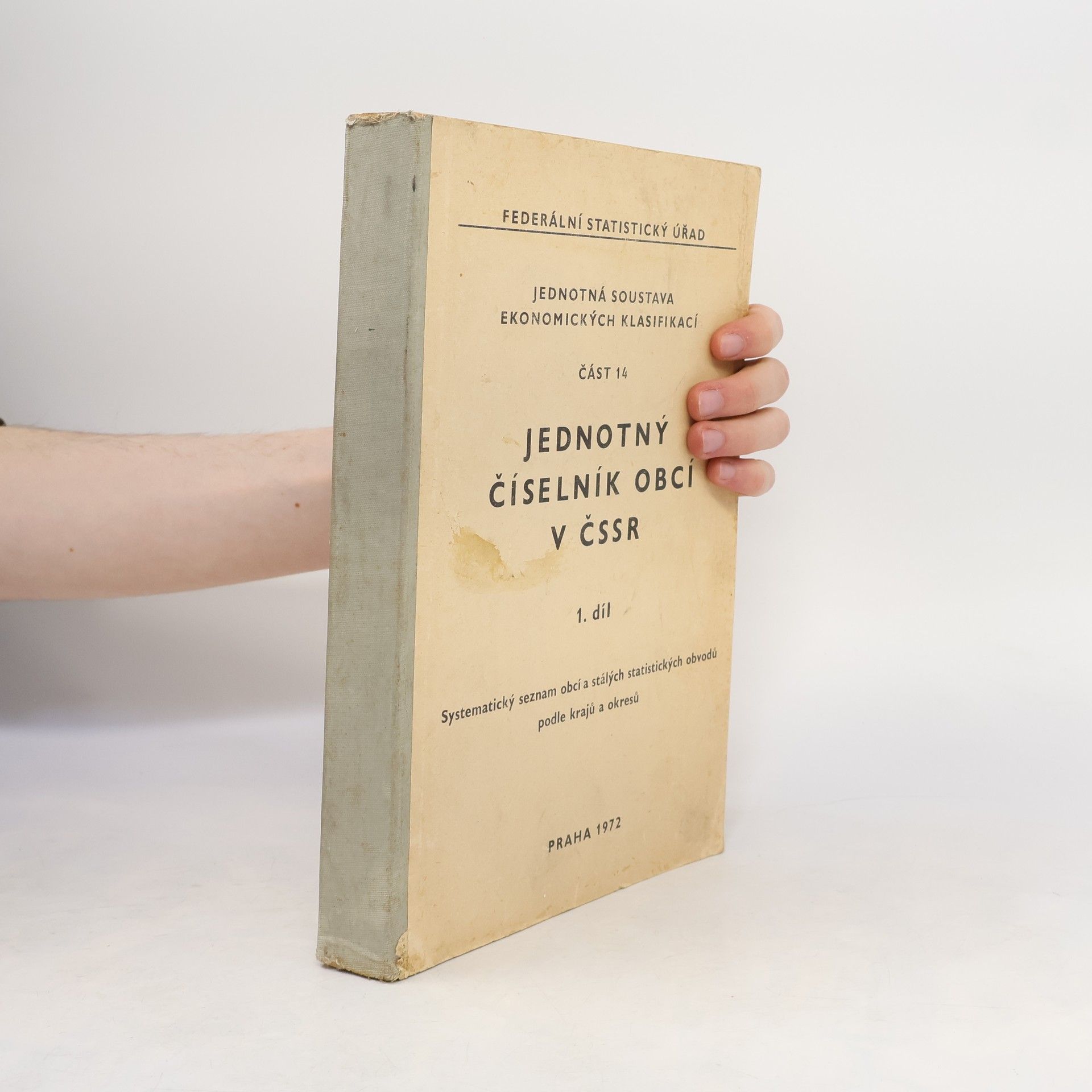 Various authors Jednotný číselník obcí v ČSSR 1