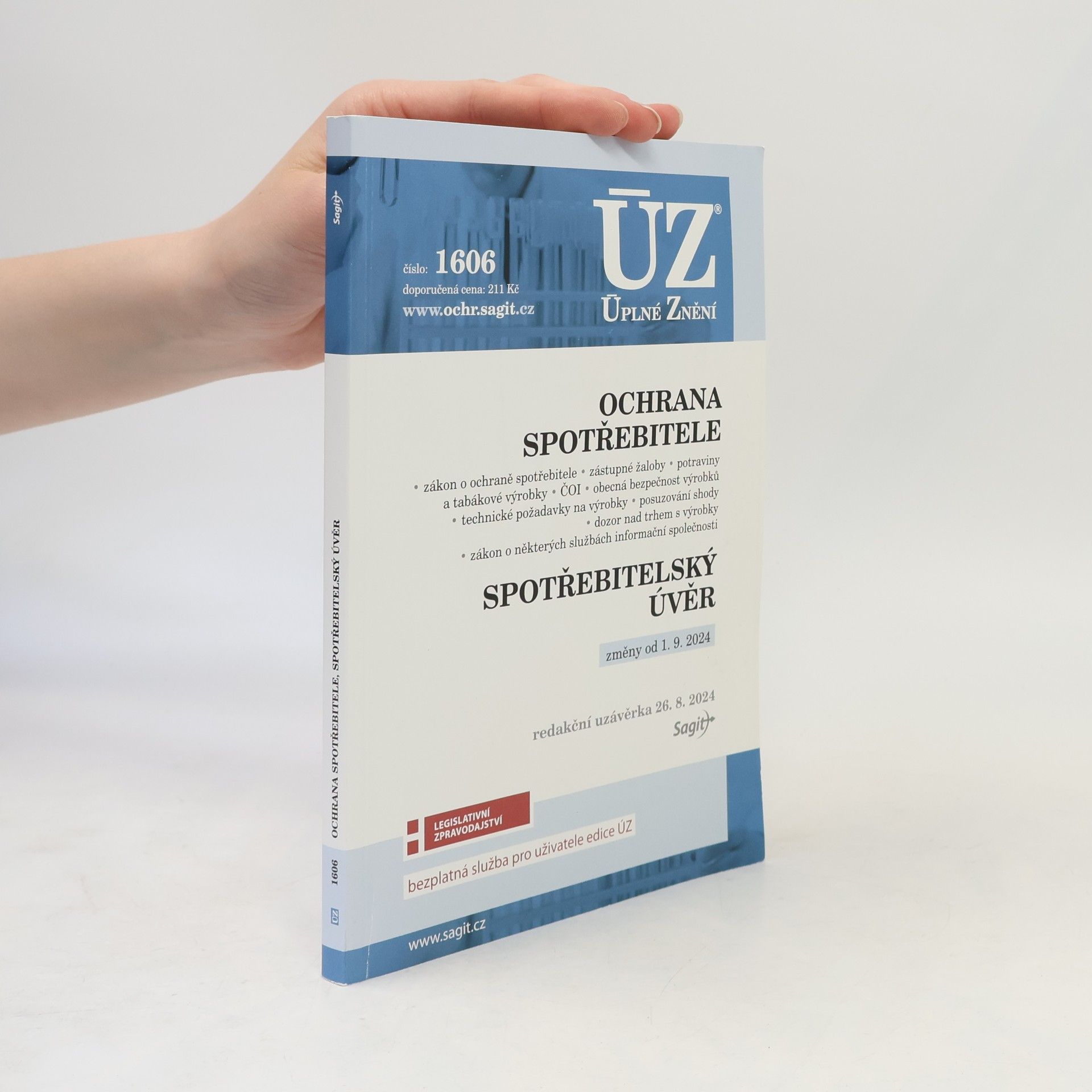 Auteurscollectief Ochrana spotřebitele ; Spotřebitelský úvěr : změny od 1. 9. 2024