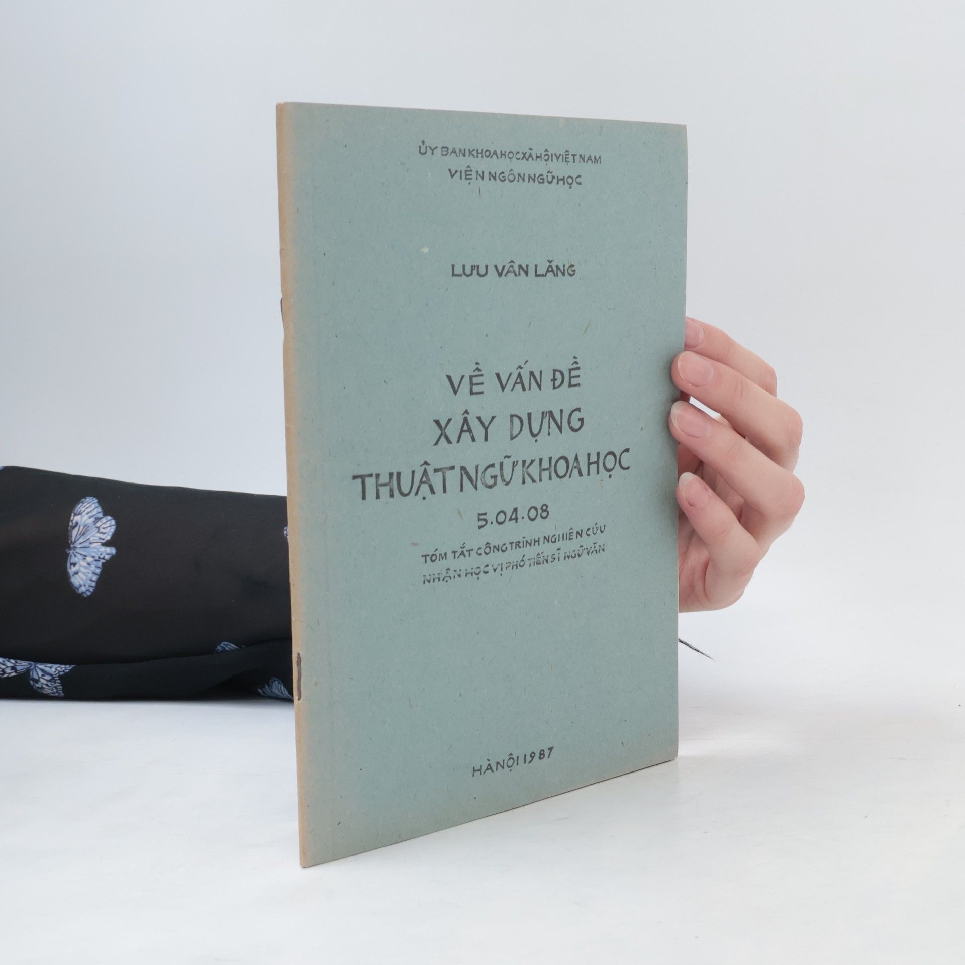 Lưu Vân Lăng Về vấn đề xây dựng thuật ngữ khoa học