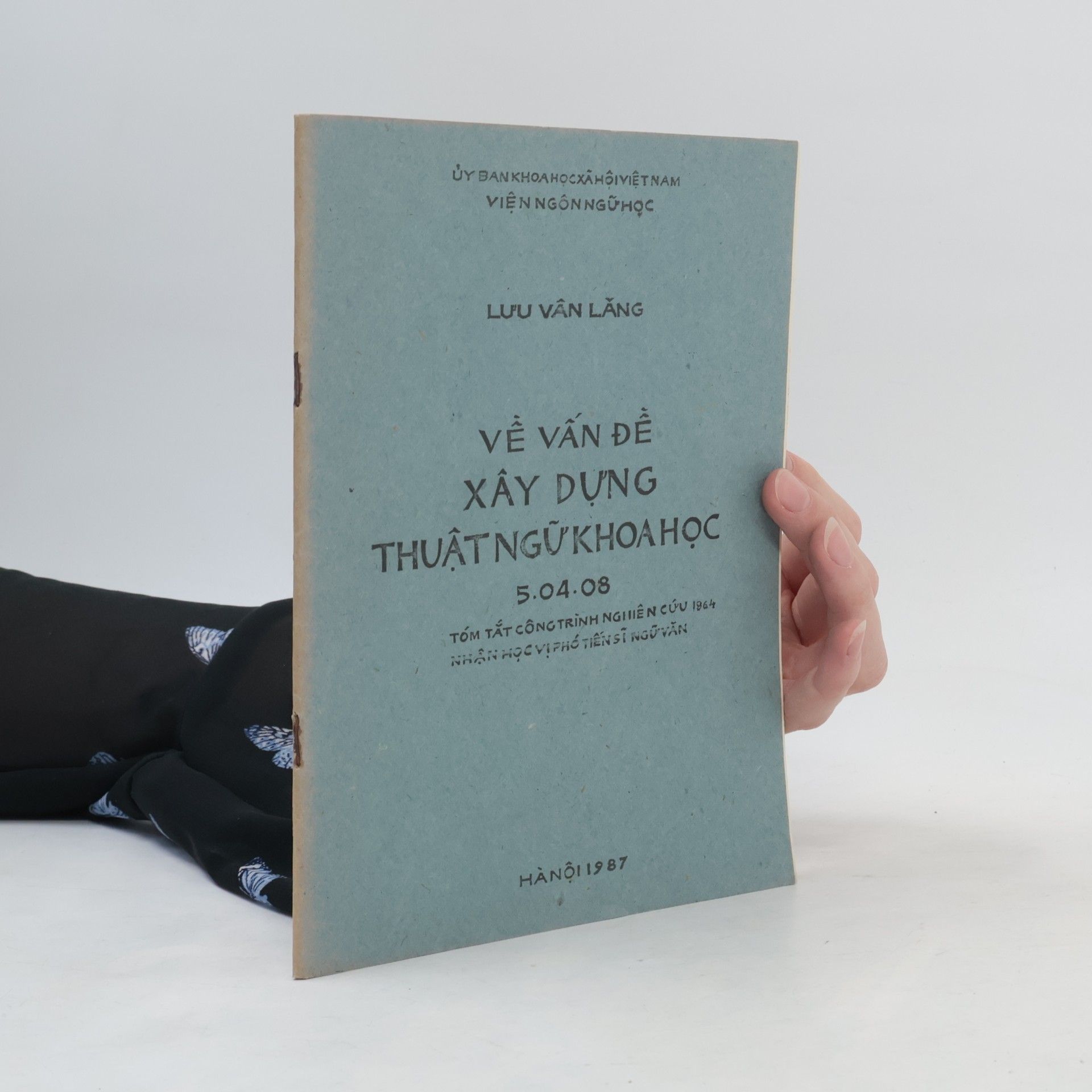 Lưu Vân Lăng Về vấn đề xây dựng thuật ngữ khoa học