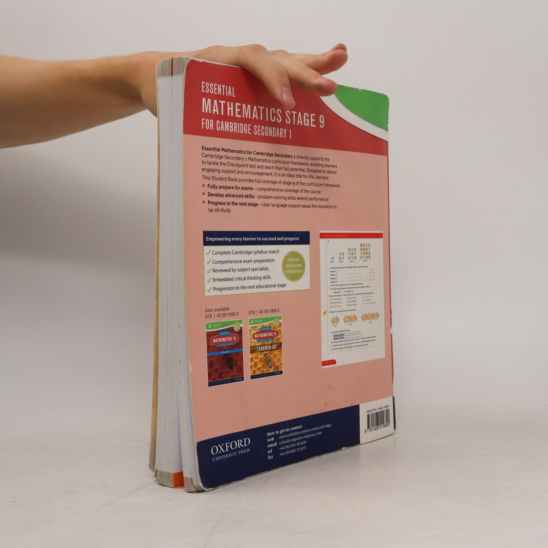 Patrick Kivlin Essential Mathematics For Cambridge Secondary 1 Stage 9 Pupil Book