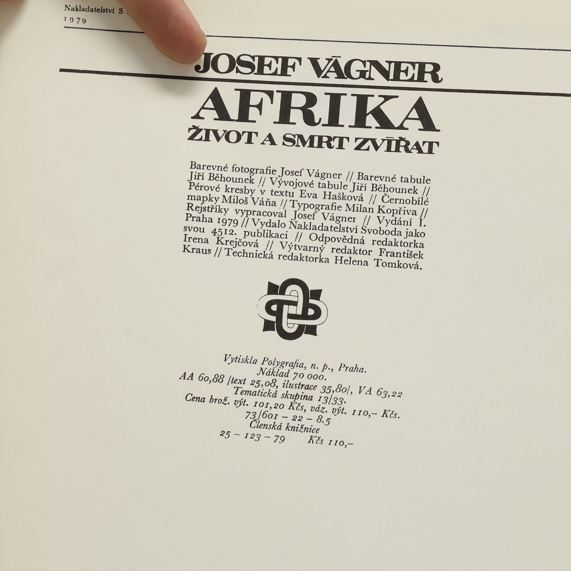 Josef Vágner Afrika. Život a smrt zvířat