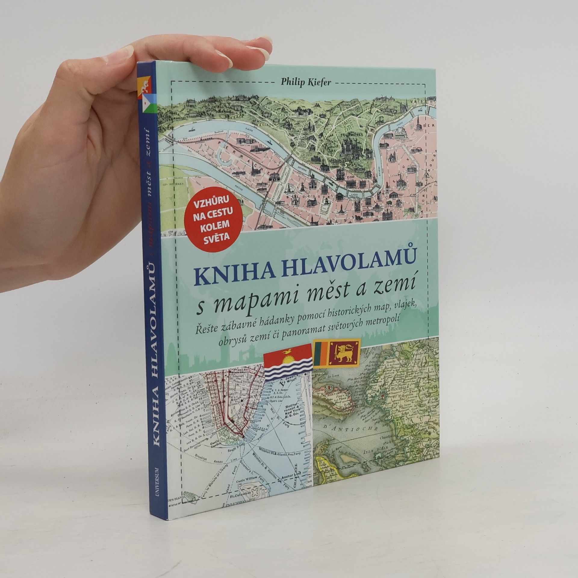 Philip Kiefer Kniha hlavolamů s mapami měst a zemí
