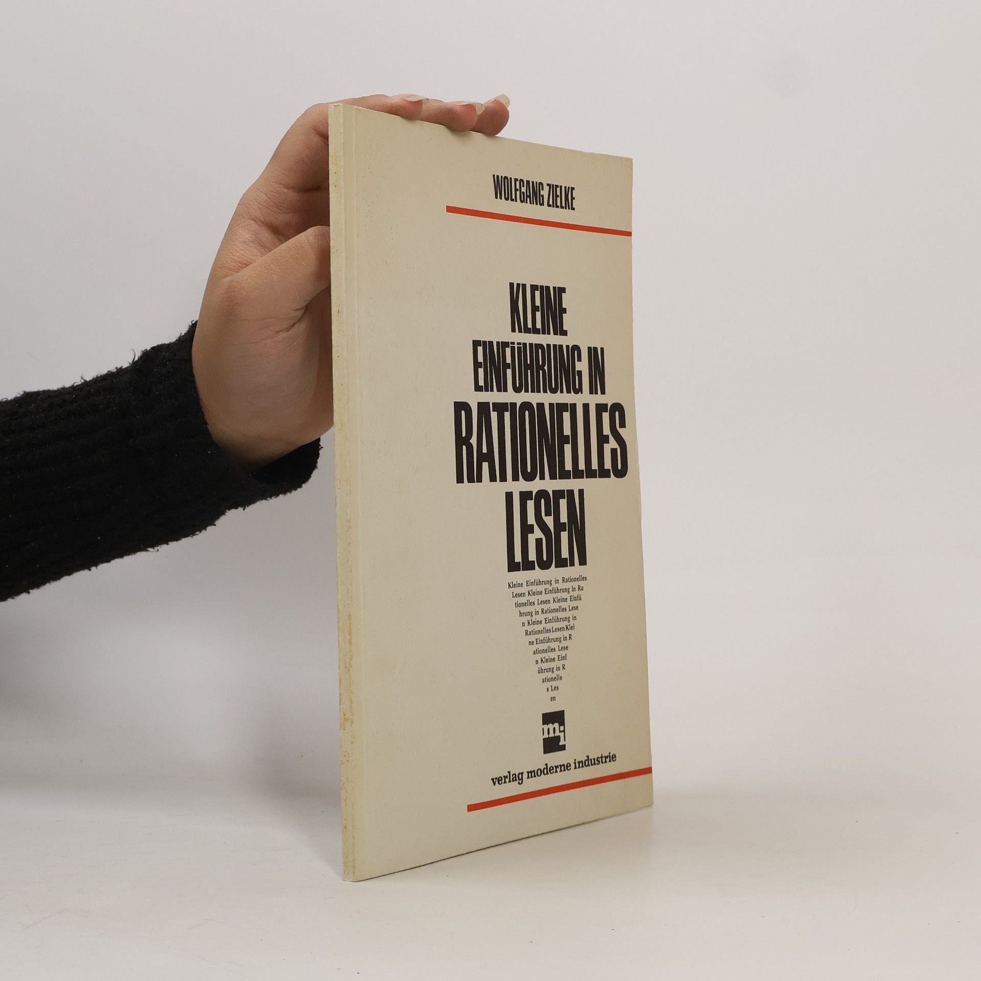 Wolfgang Zielke Kleine Einführung in Rationelles Lesen