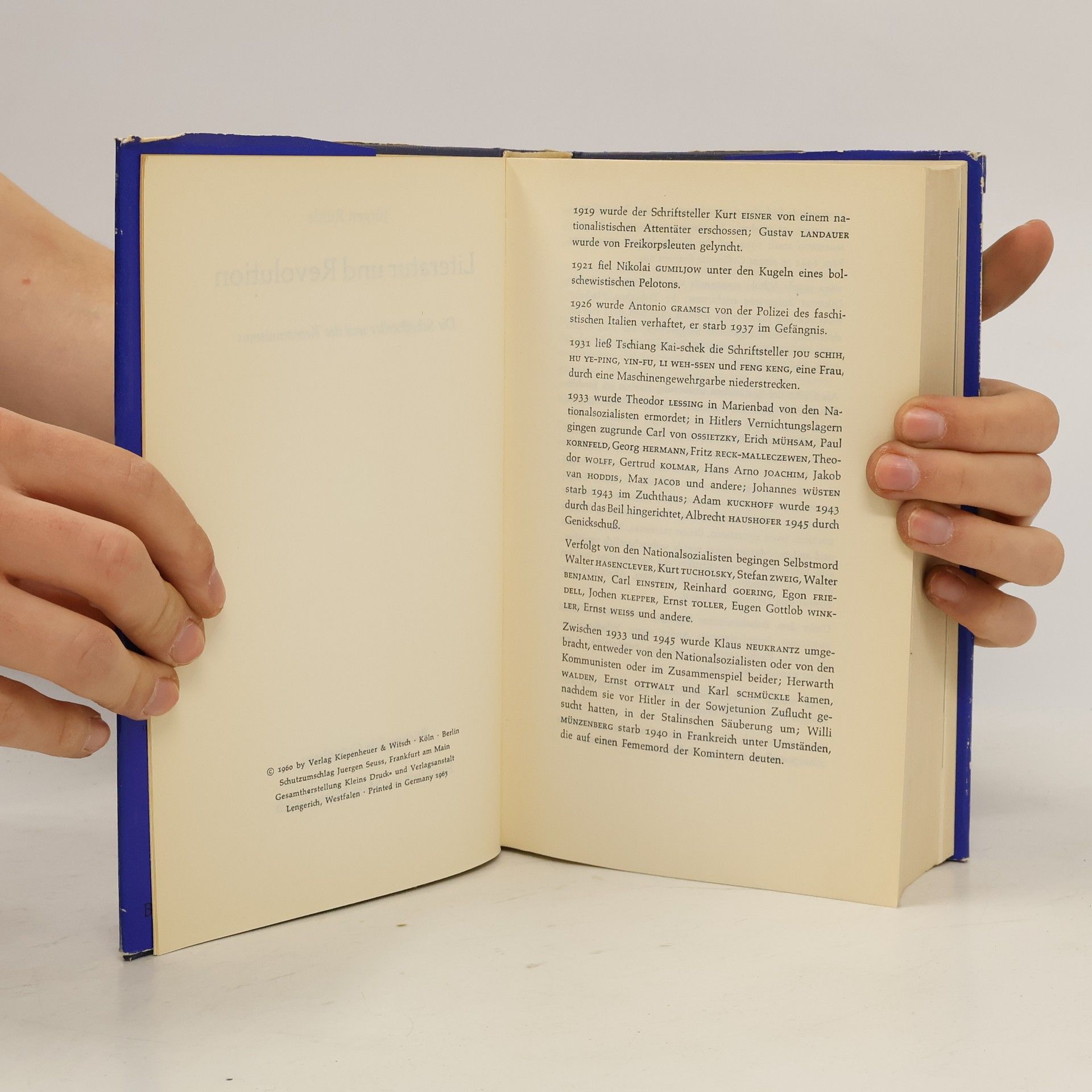 Jürgen Rühle Literatur und Revolution