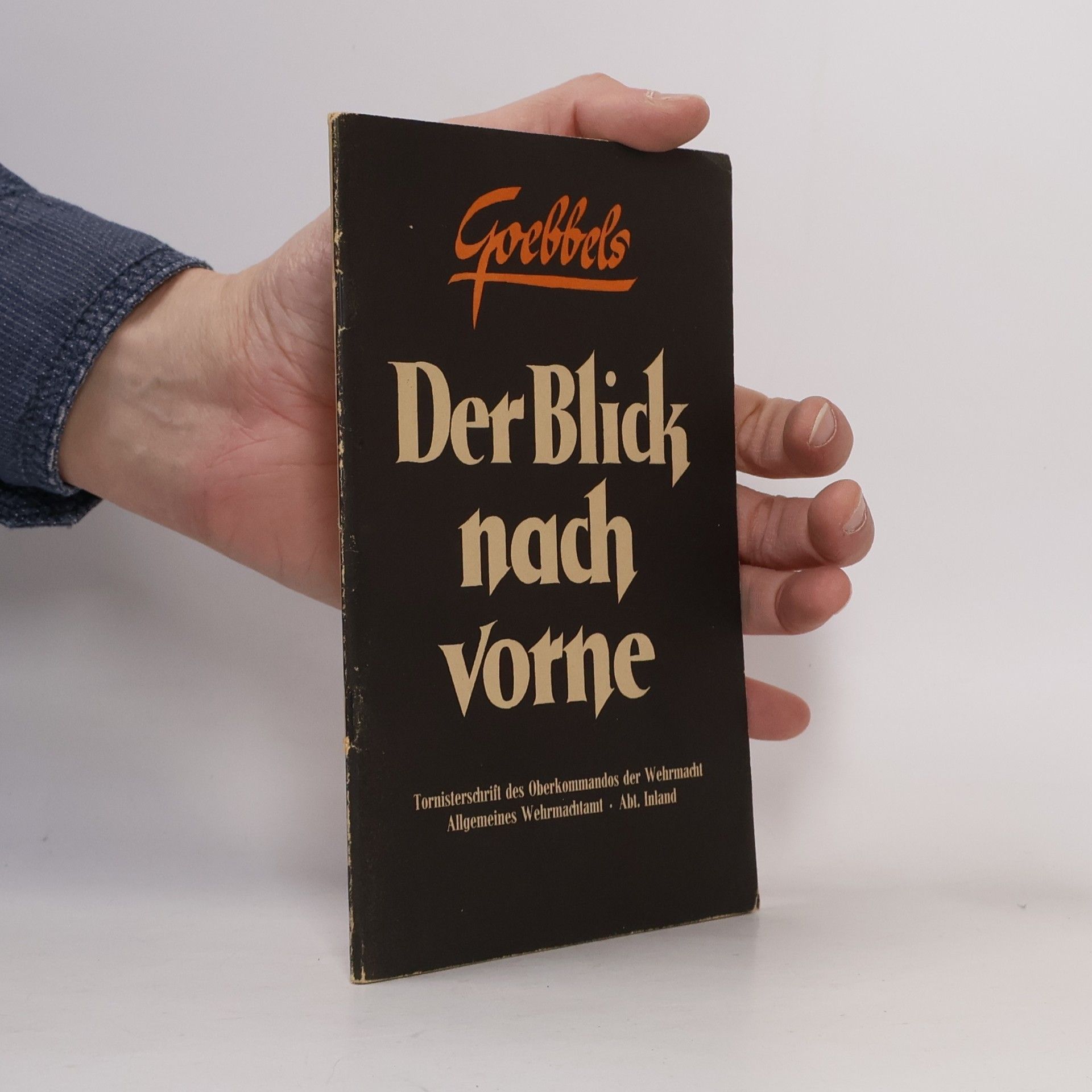 Joseph Goebbels Der Blick nach vorne