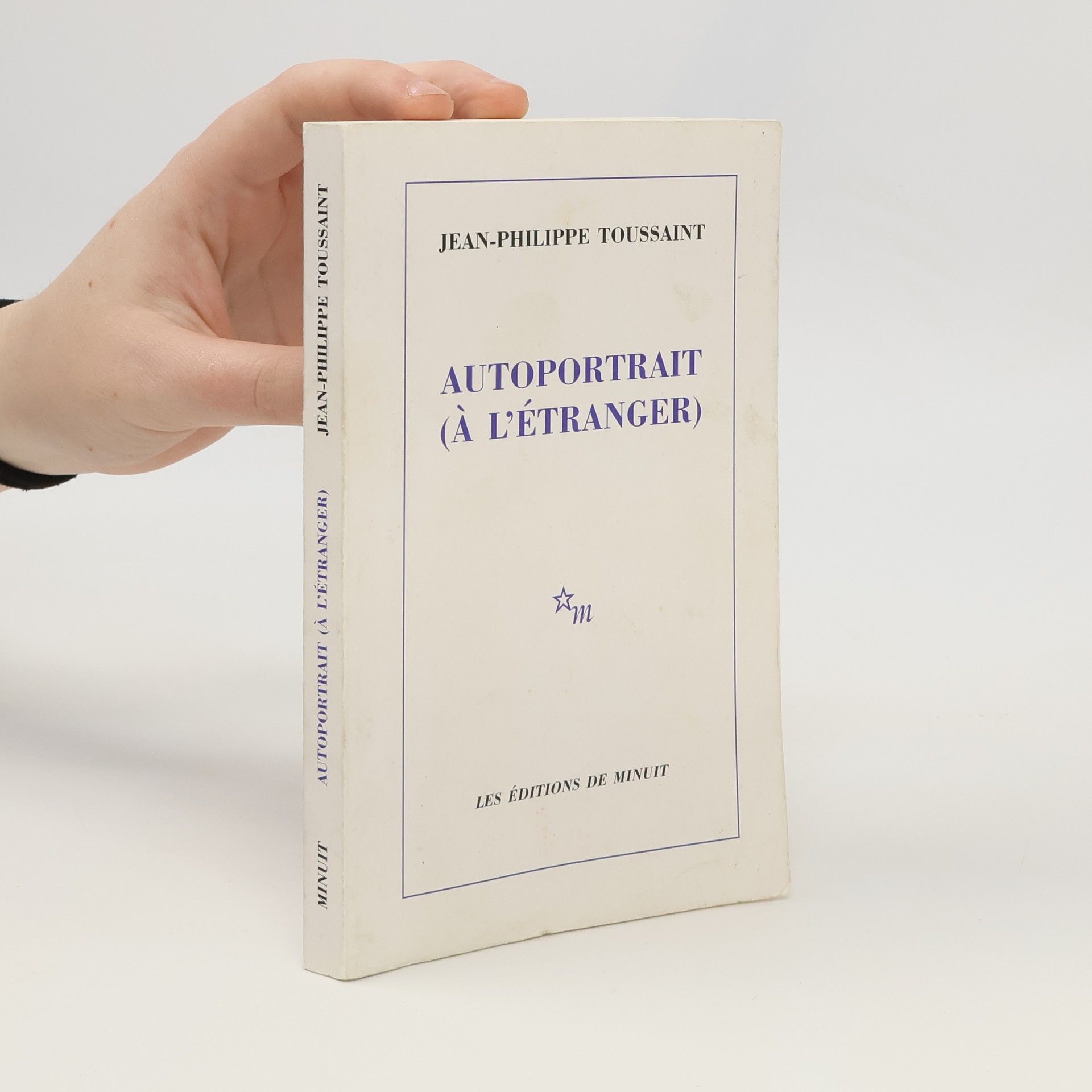 Jean-Philippe Toussaint Autoportrait