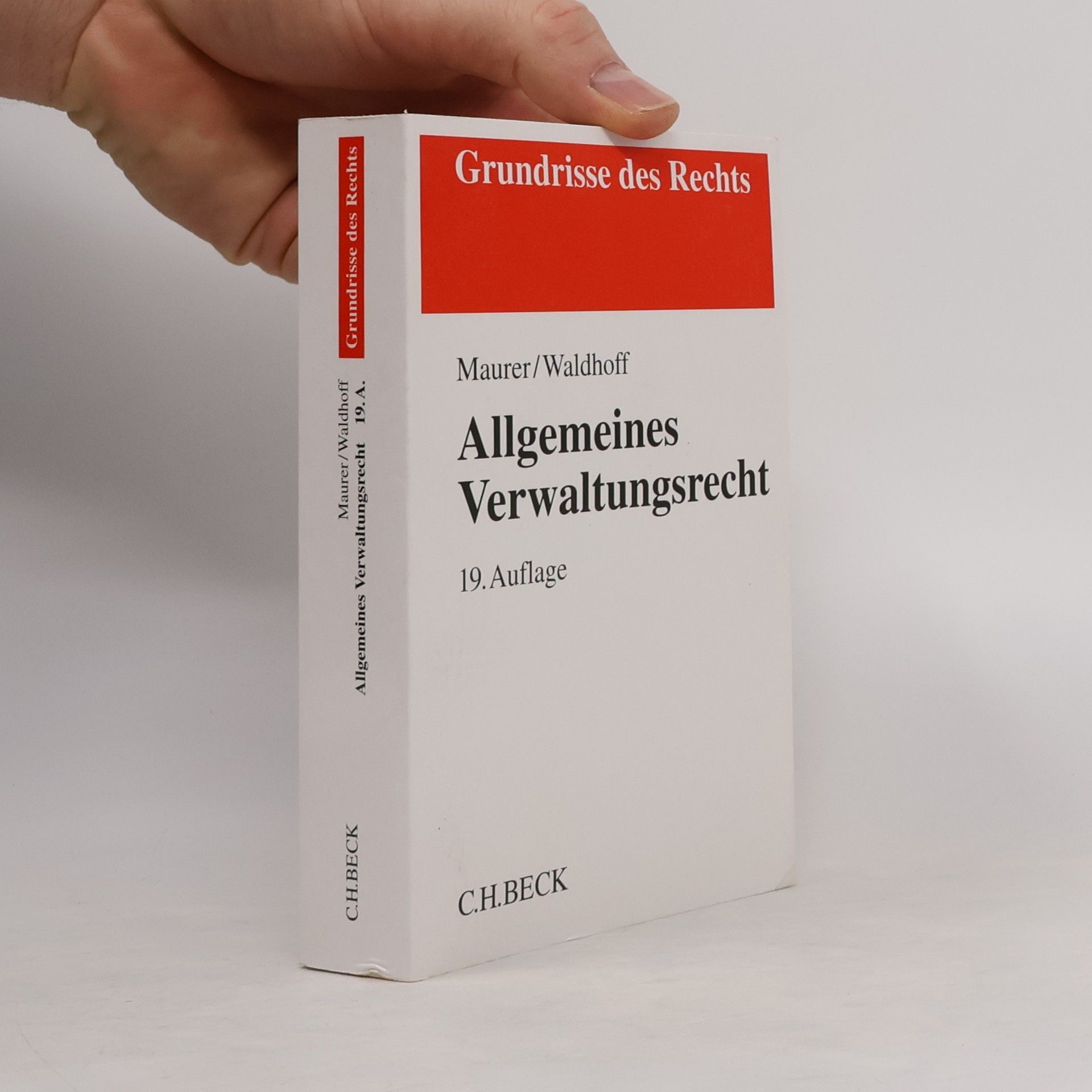 Hartmut Maurer Allgemeines Verwaltungsrecht