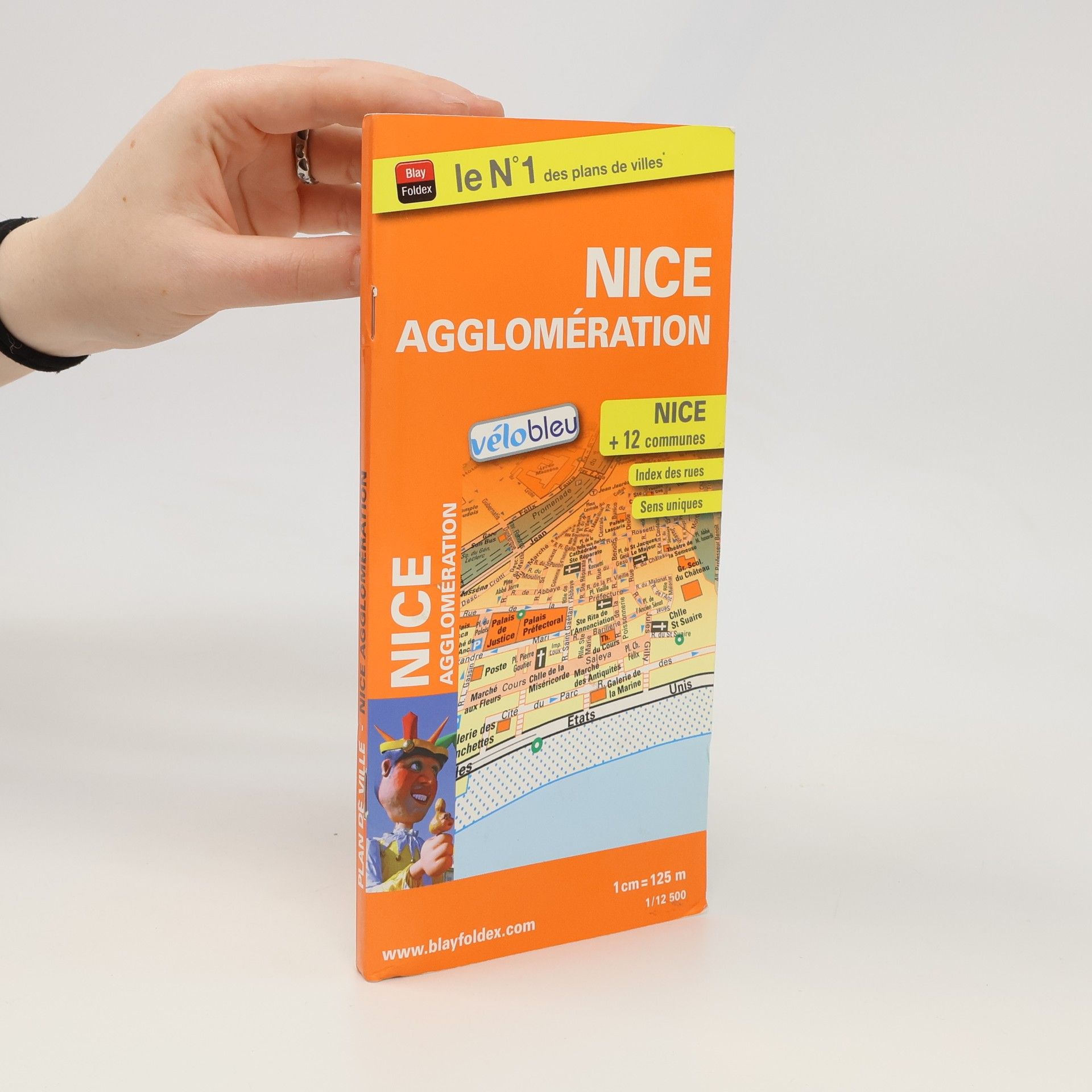 Collectif d'auteurs Plan de Nice et de son agglomération - Echelle : 1/12 500 - Localisation des stations Vélobleu