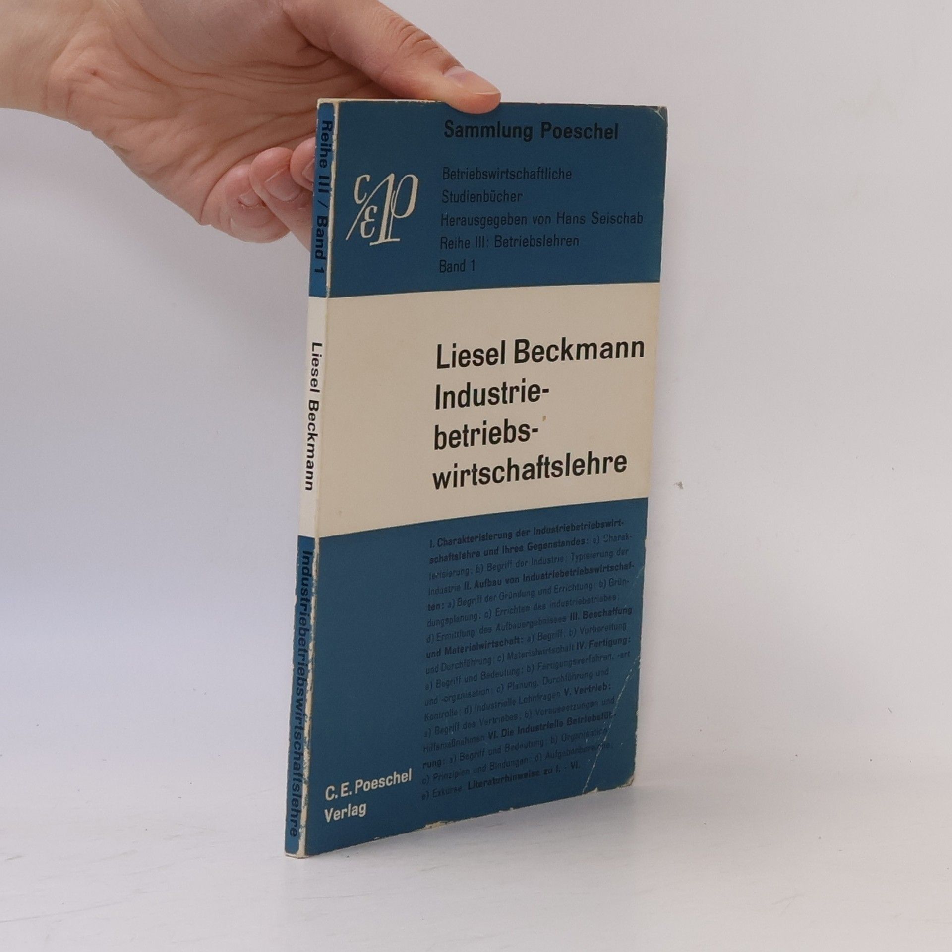 Liesel Beckmann Industrie-betriebswirtschaftslehre